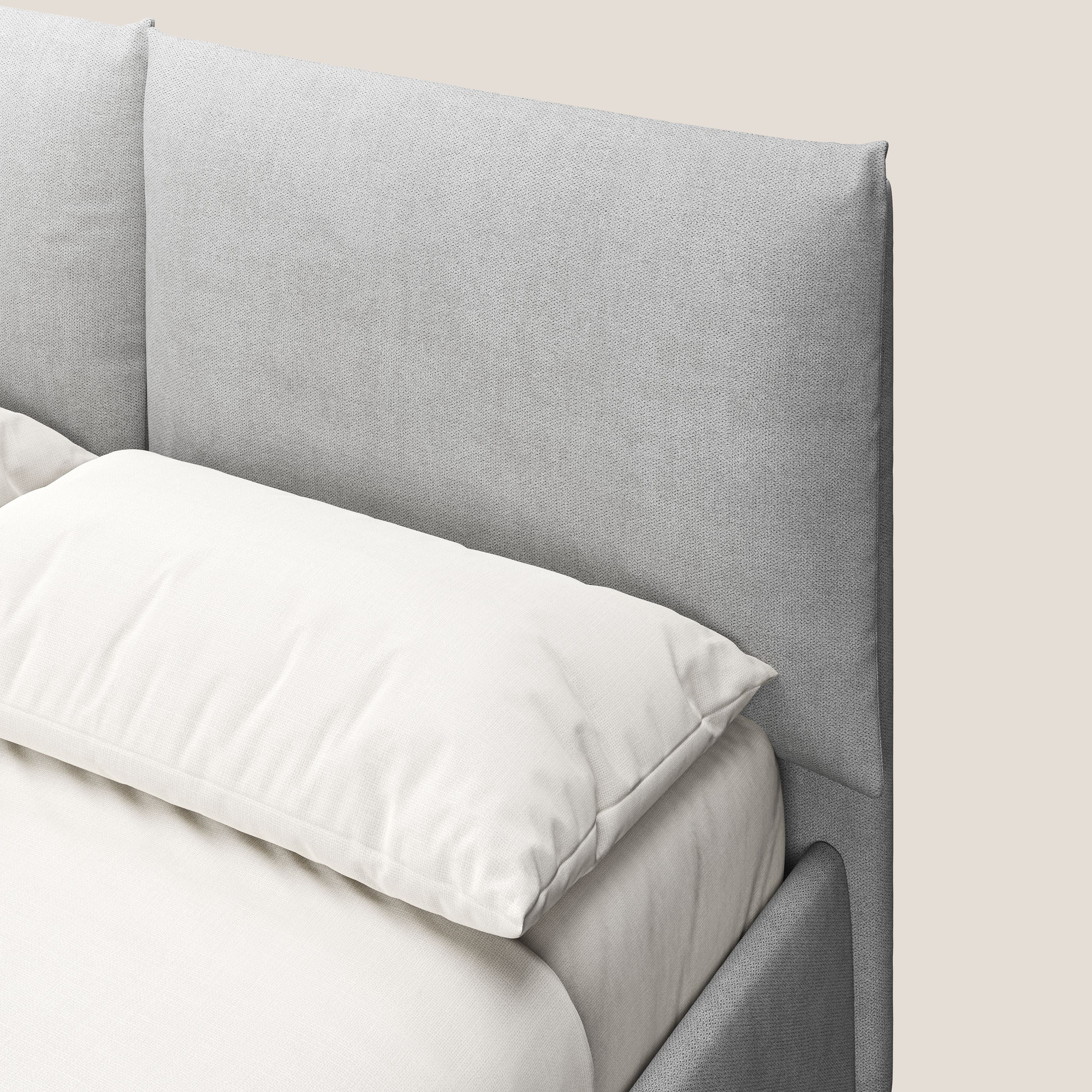 Mariana lit coffre avec coussins en tissu imperméable T02 gris clair - Image 6