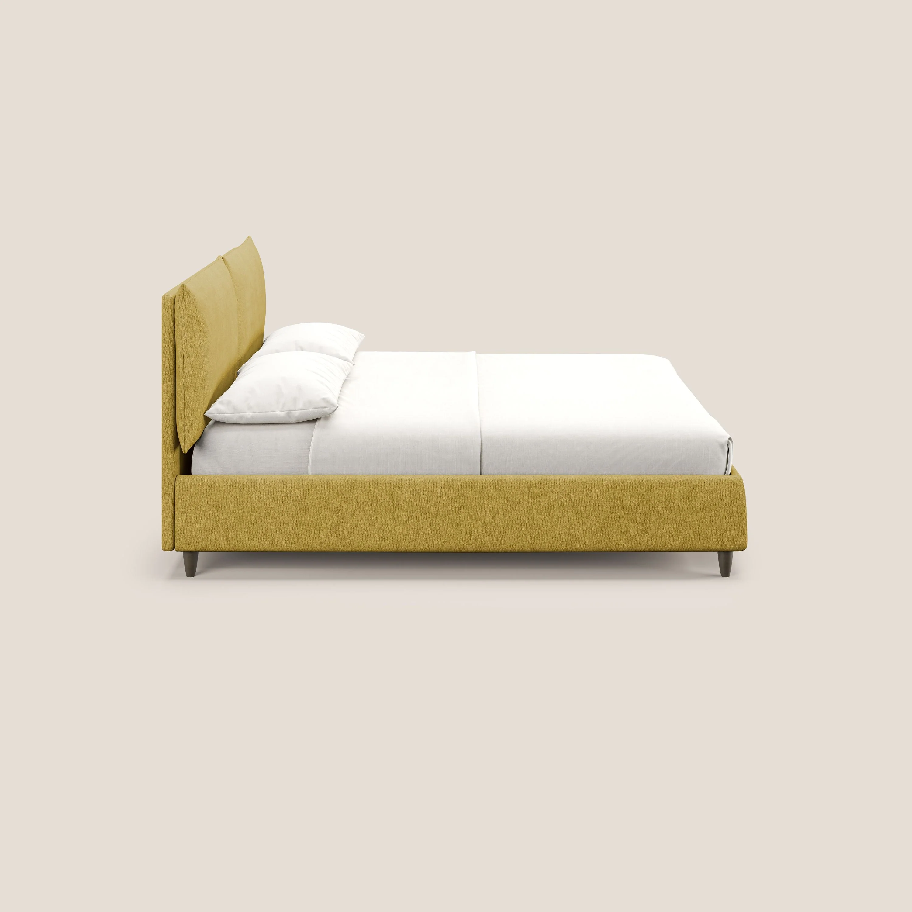 Mariana lit coffre avec coussins en tissu imperméable T02 jaune - Image 5