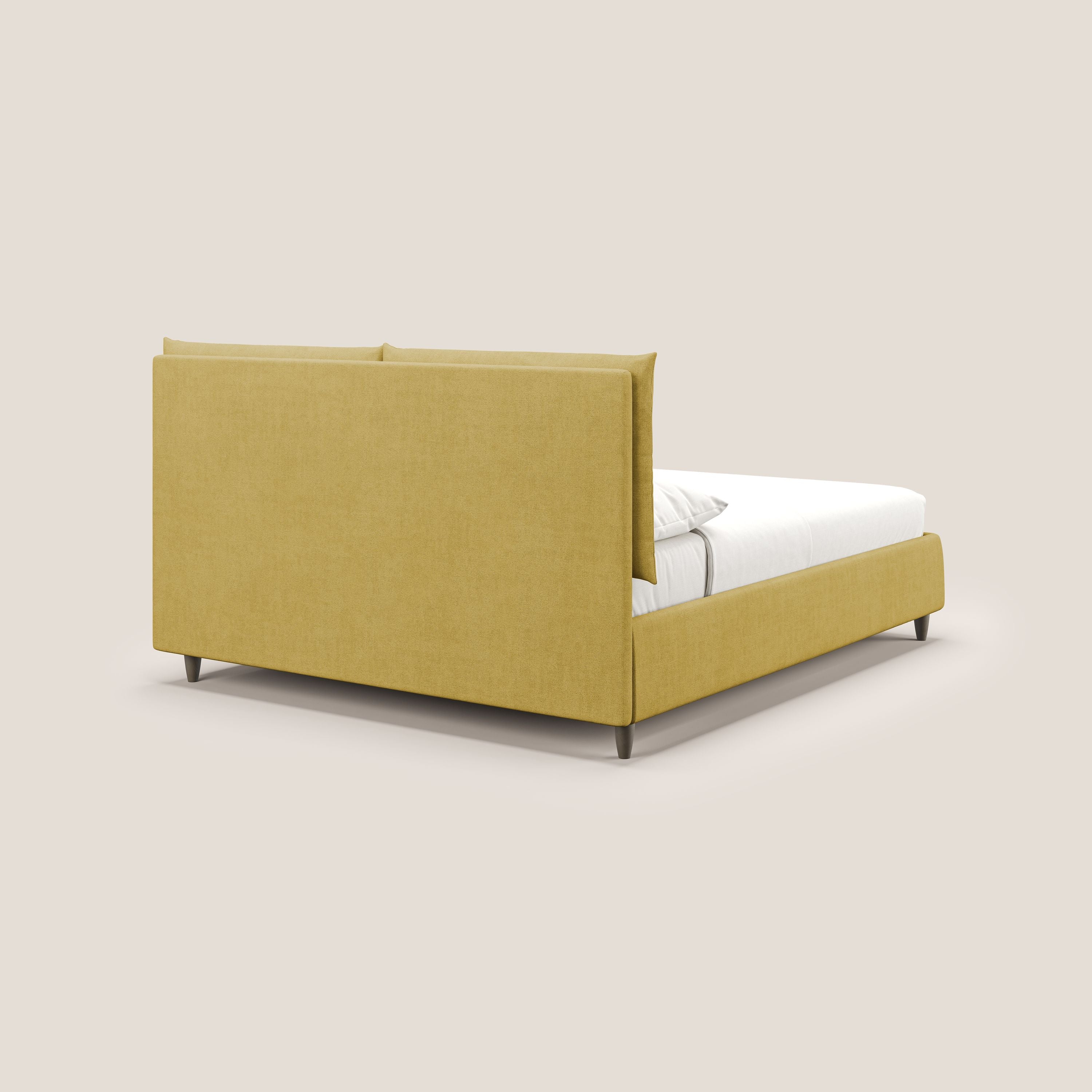 Mariana lit coffre avec coussins en tissu imperméable T02 jaune - Image 6