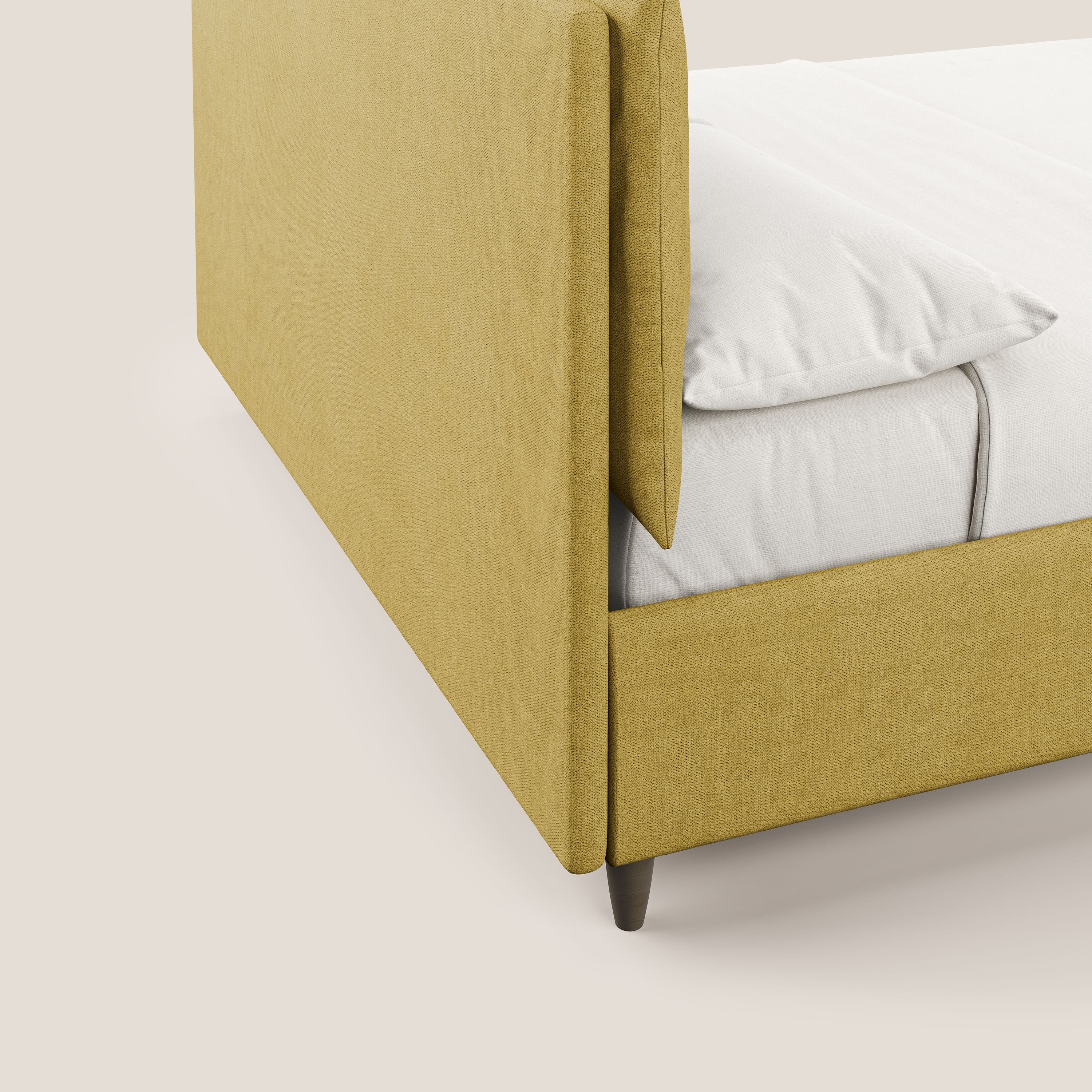Mariana lit coffre avec coussins en tissu imperméable T02 jaune - Image 8