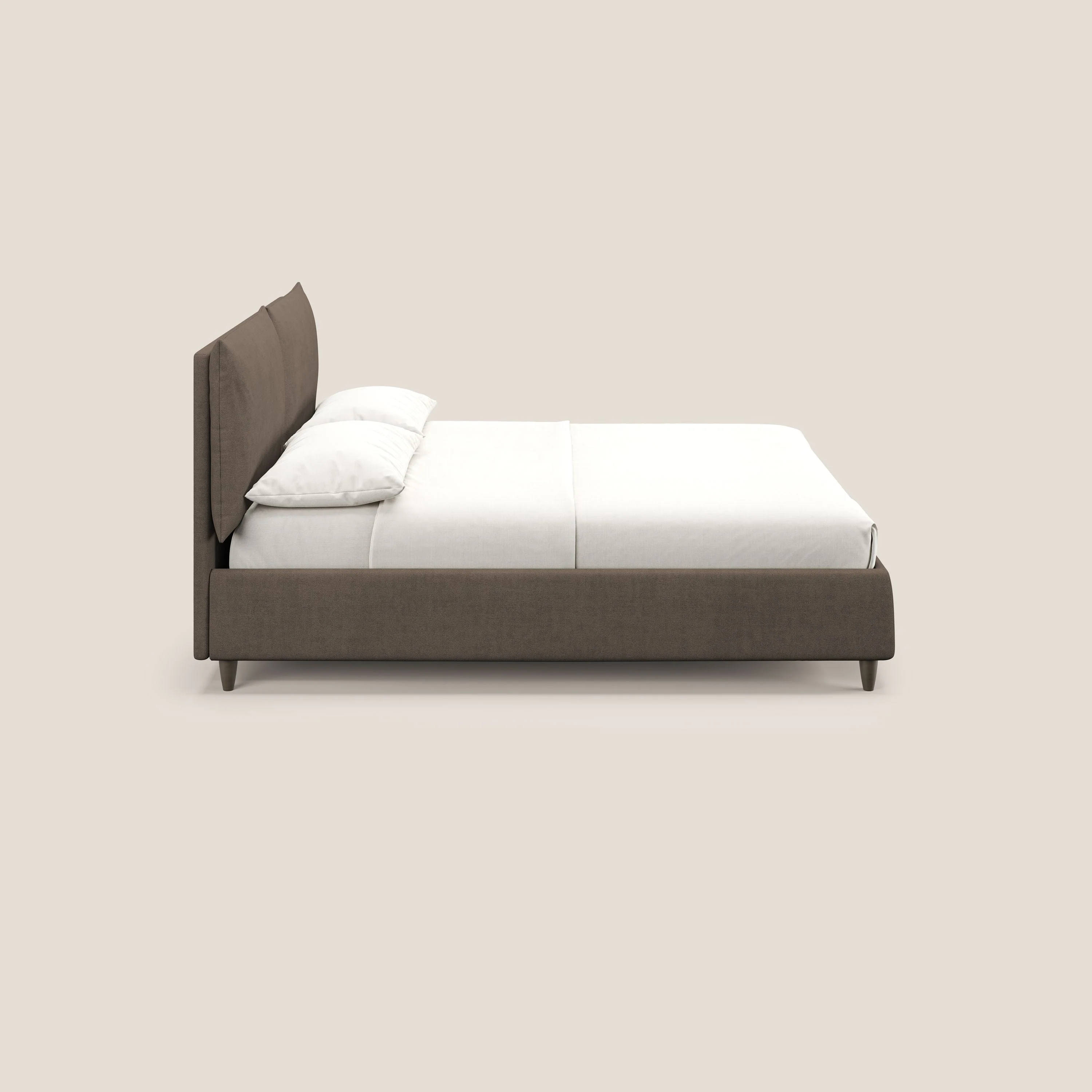 Mariana lit coffre avec coussins en tissu imperméable T02 marron - Image 4