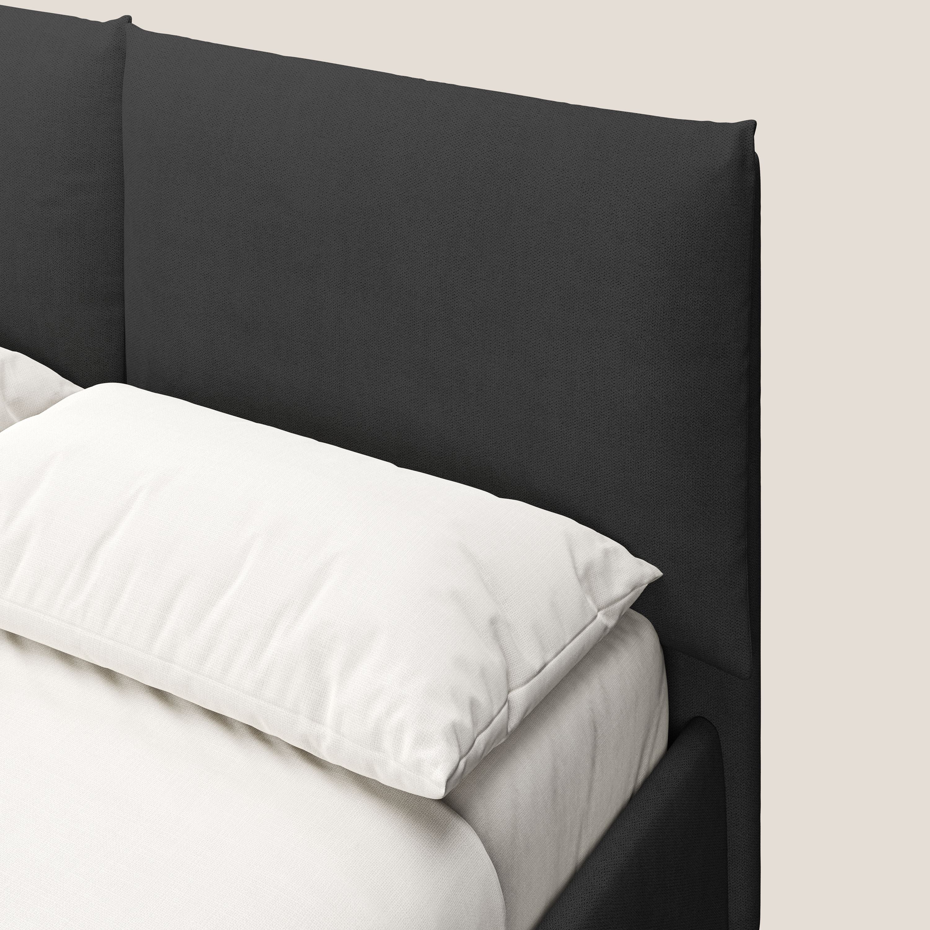 Mariana lit coffre avec coussins en tissu imperméable T02 noir - Image 6