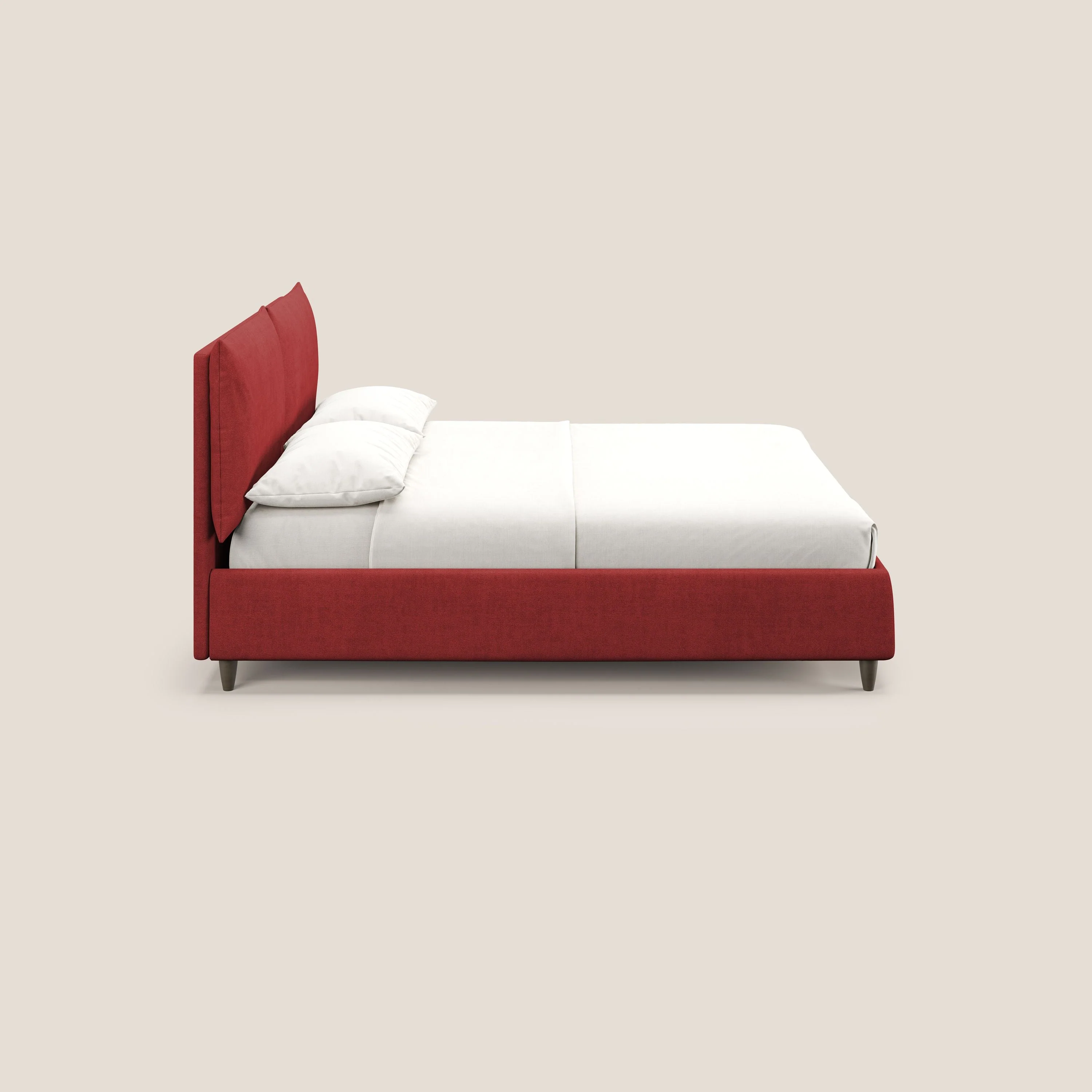 Mariana lit coffre avec coussins en tissu imperméable T02 rouge - Image 4