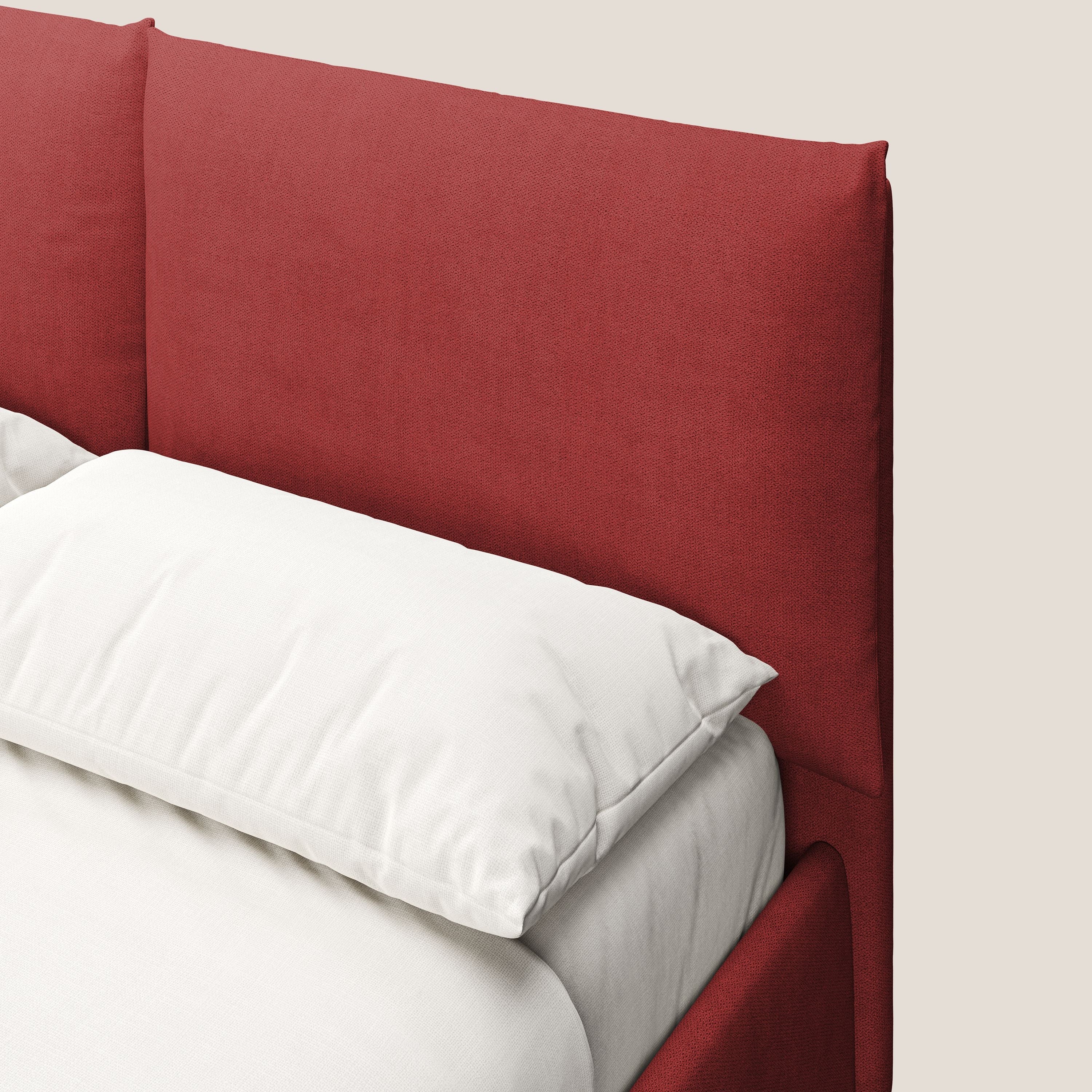 Mariana lit coffre avec coussins en tissu imperméable T02 rouge - Image 6