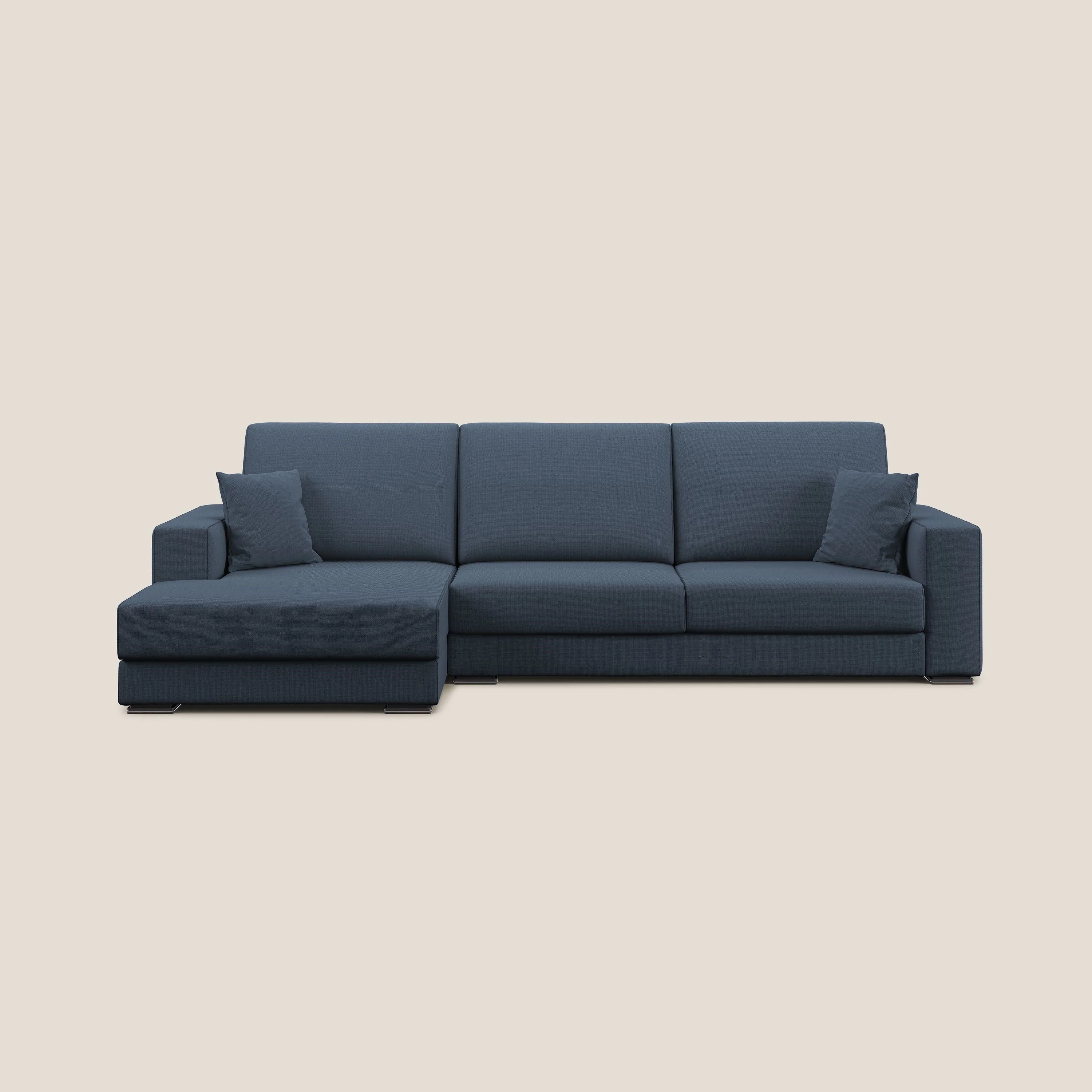 Marte canapé d'angle en tissu détachable et imperméable T08 bleu - Image 10