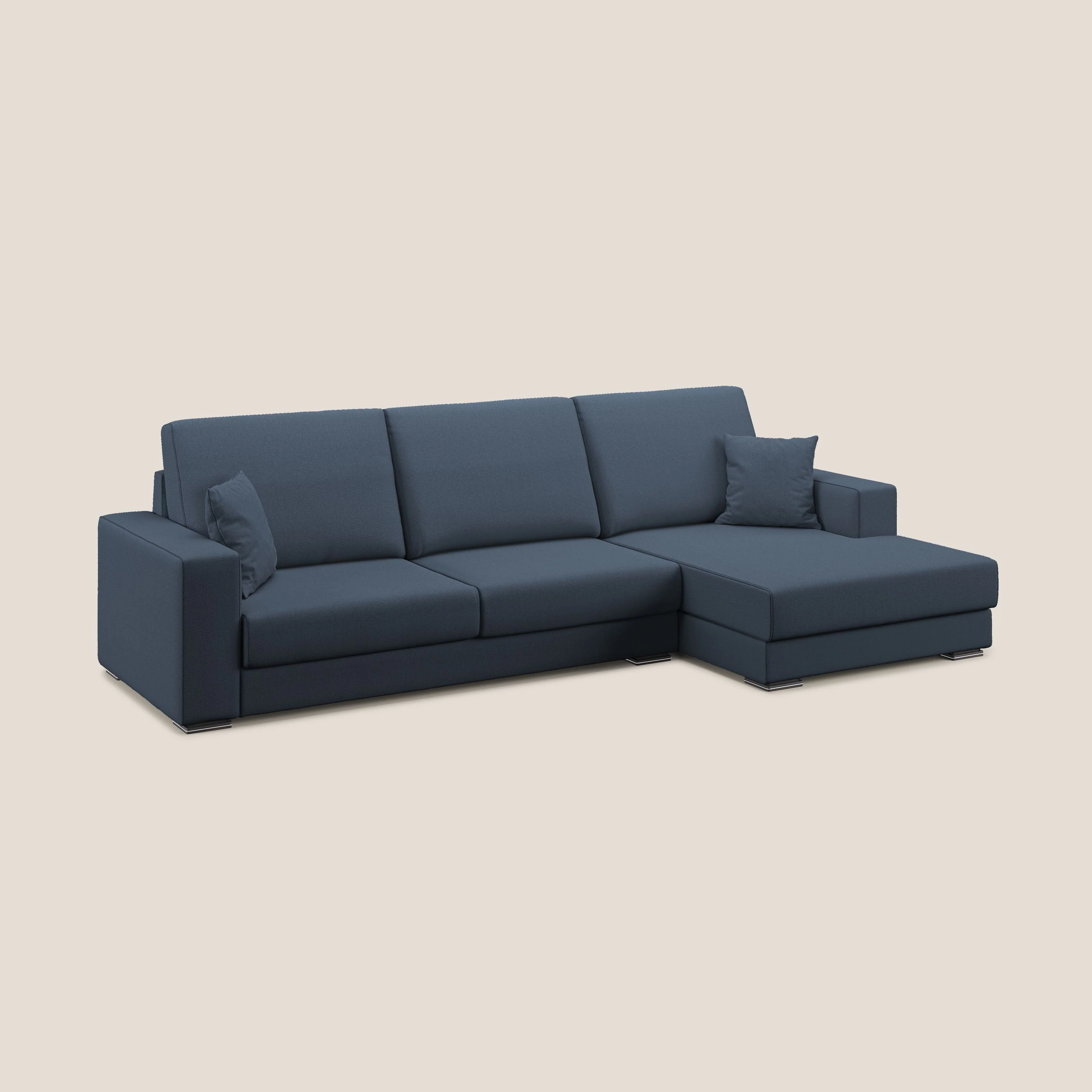 Marte canapé d'angle en tissu détachable et imperméable T08 bleu - Image 2