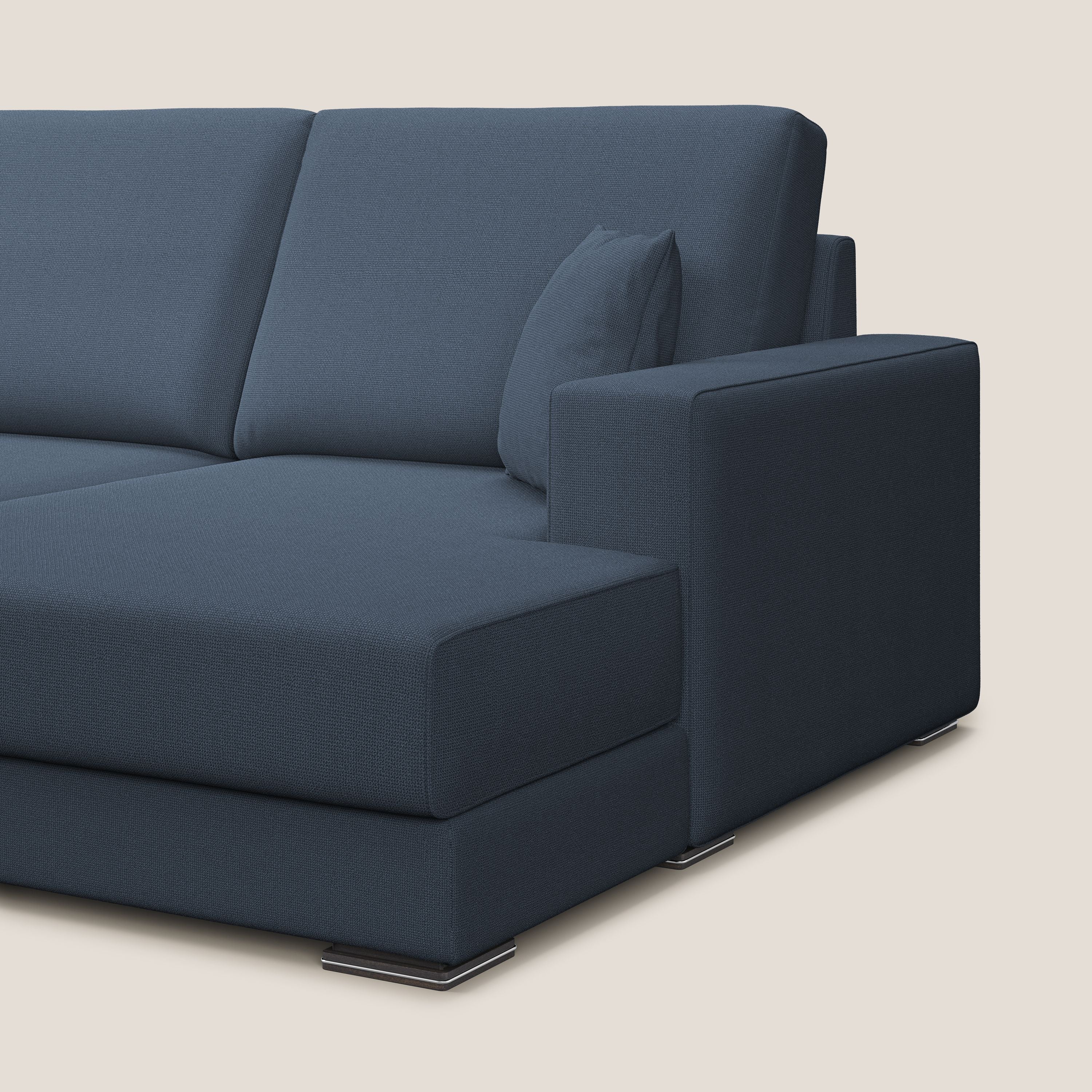 Marte canapé d'angle en tissu détachable et imperméable T08 bleu - Image 3