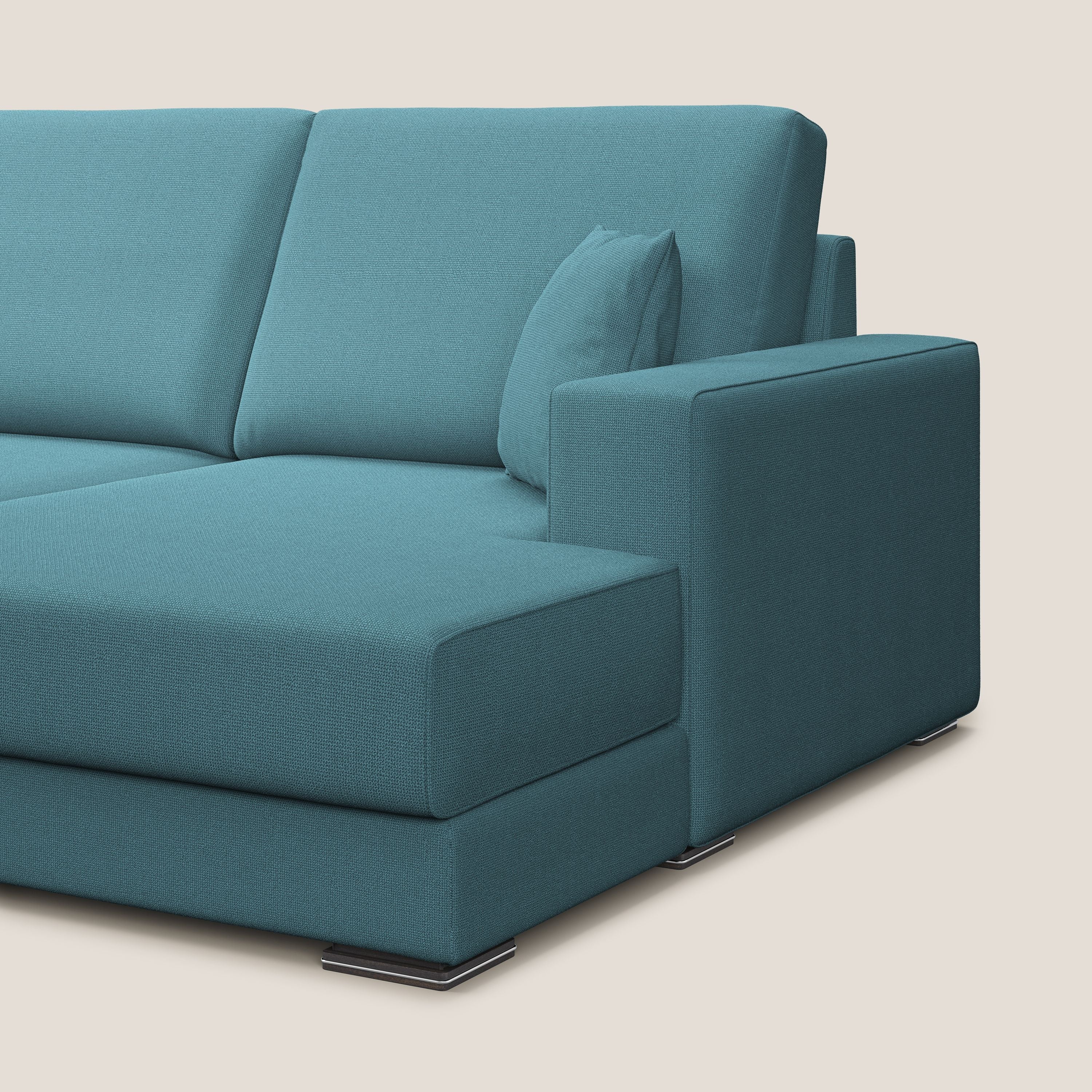 Marte canapé d'angle en tissu détachable et imperméable T08 bleu ciel - Image 3