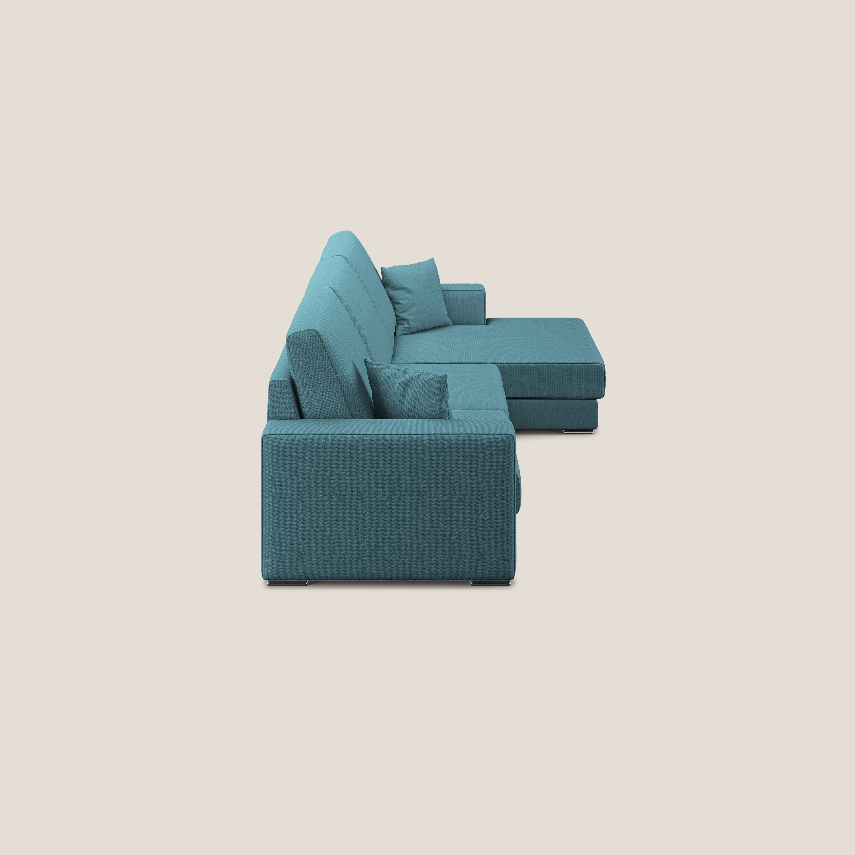 Marte canapé d'angle en tissu détachable et imperméable T08 bleu ciel - Image 5