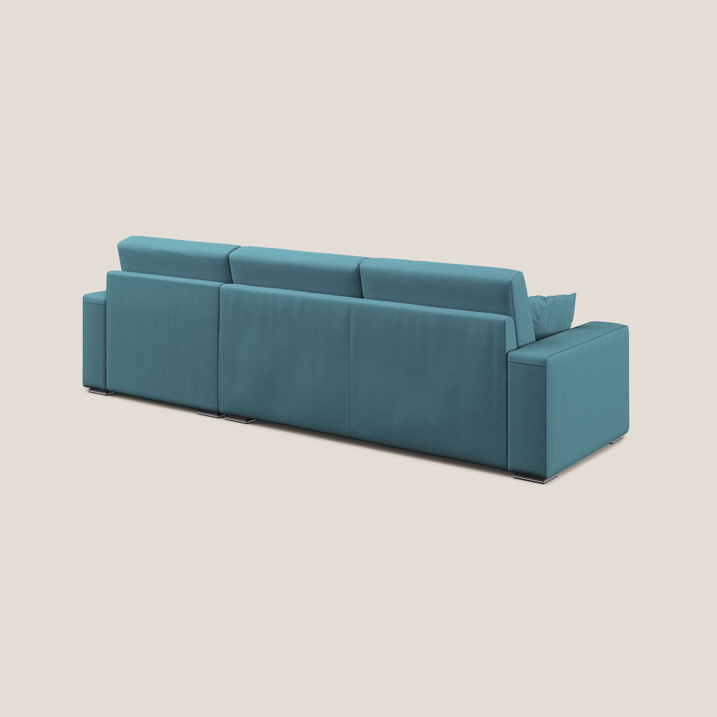Marte canapé d'angle en tissu détachable et imperméable T08 bleu ciel - Image 6