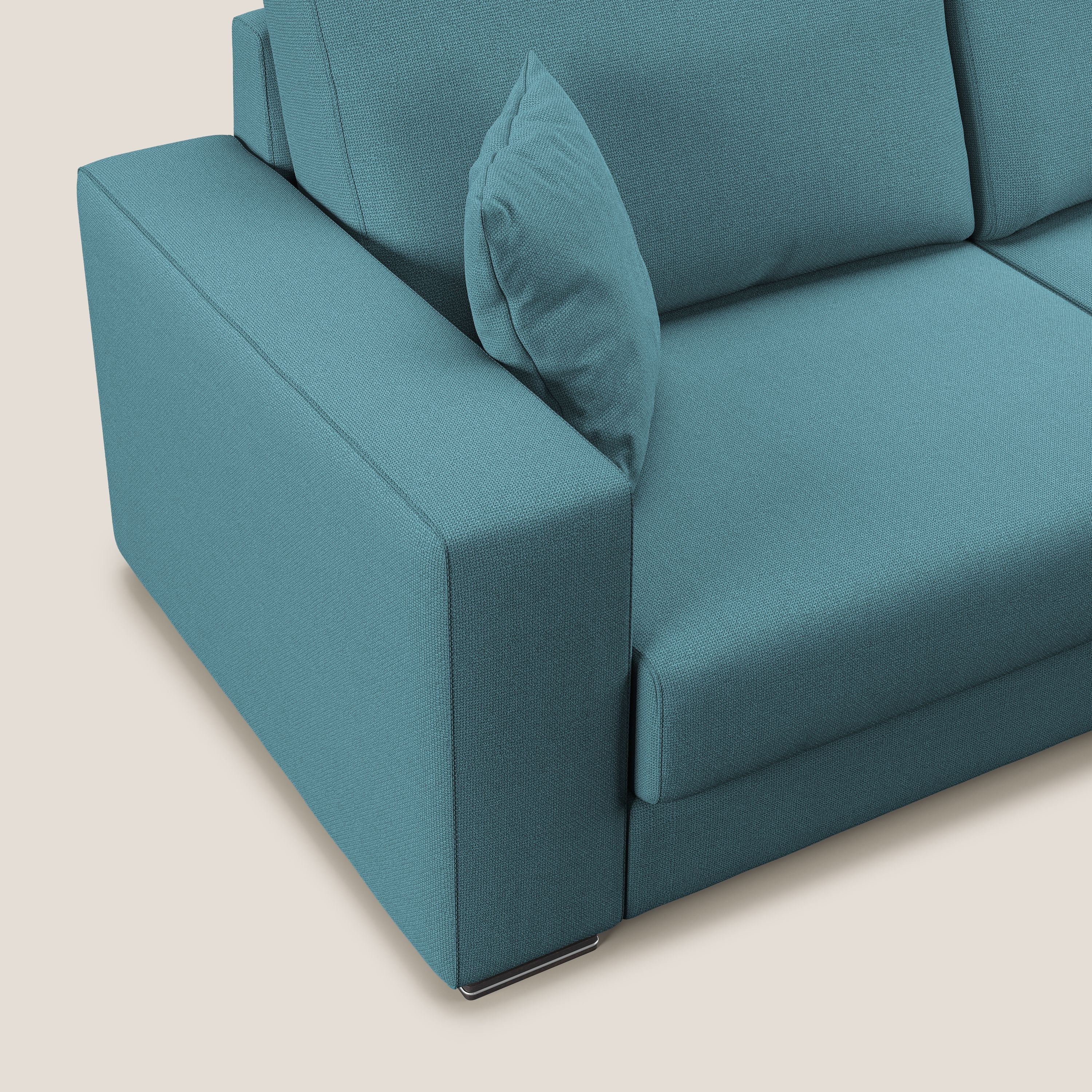Marte canapé d'angle en tissu détachable et imperméable T08 bleu ciel - Image 8