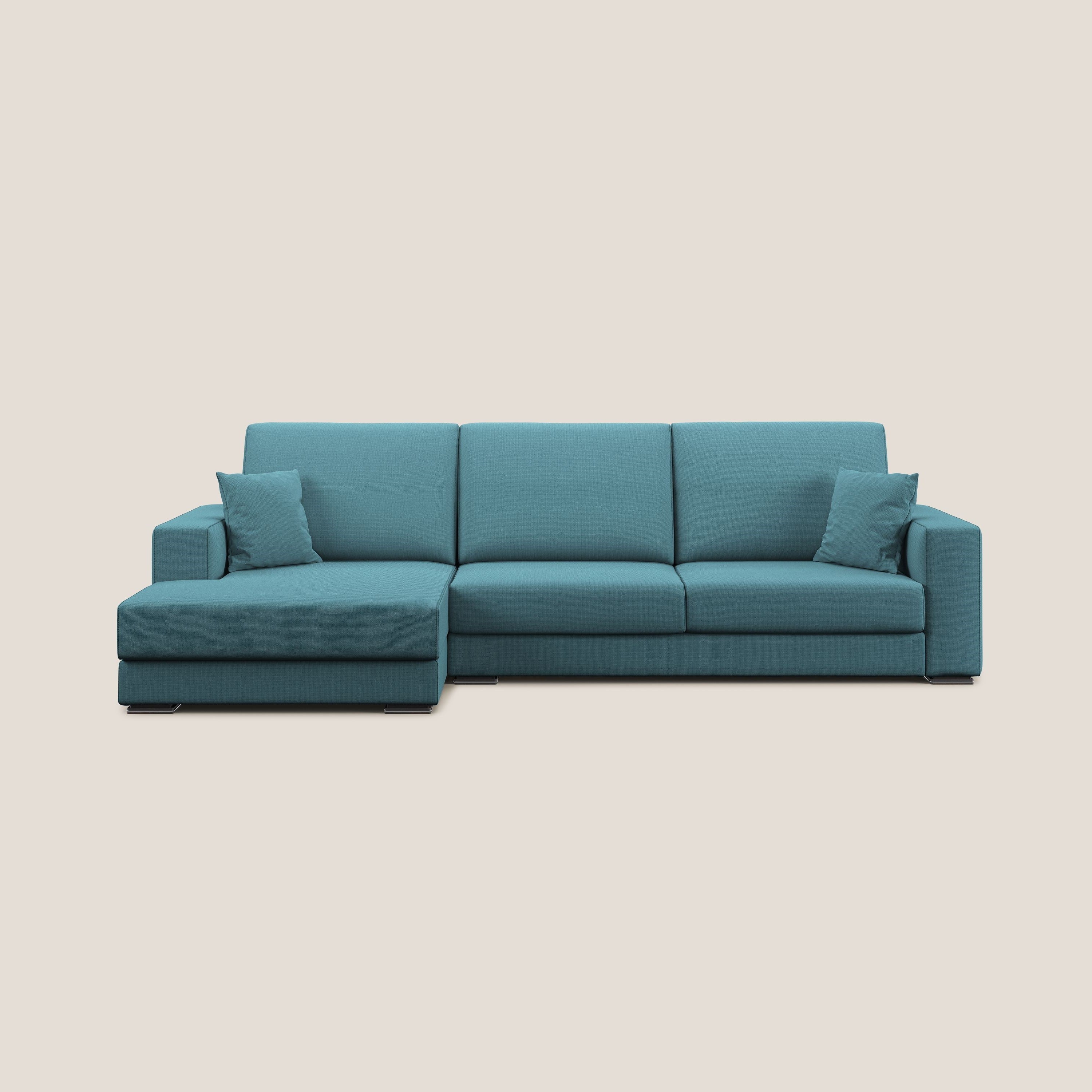 Marte canapé d'angle en tissu détachable et imperméable T08 bleu ciel - Image 9
