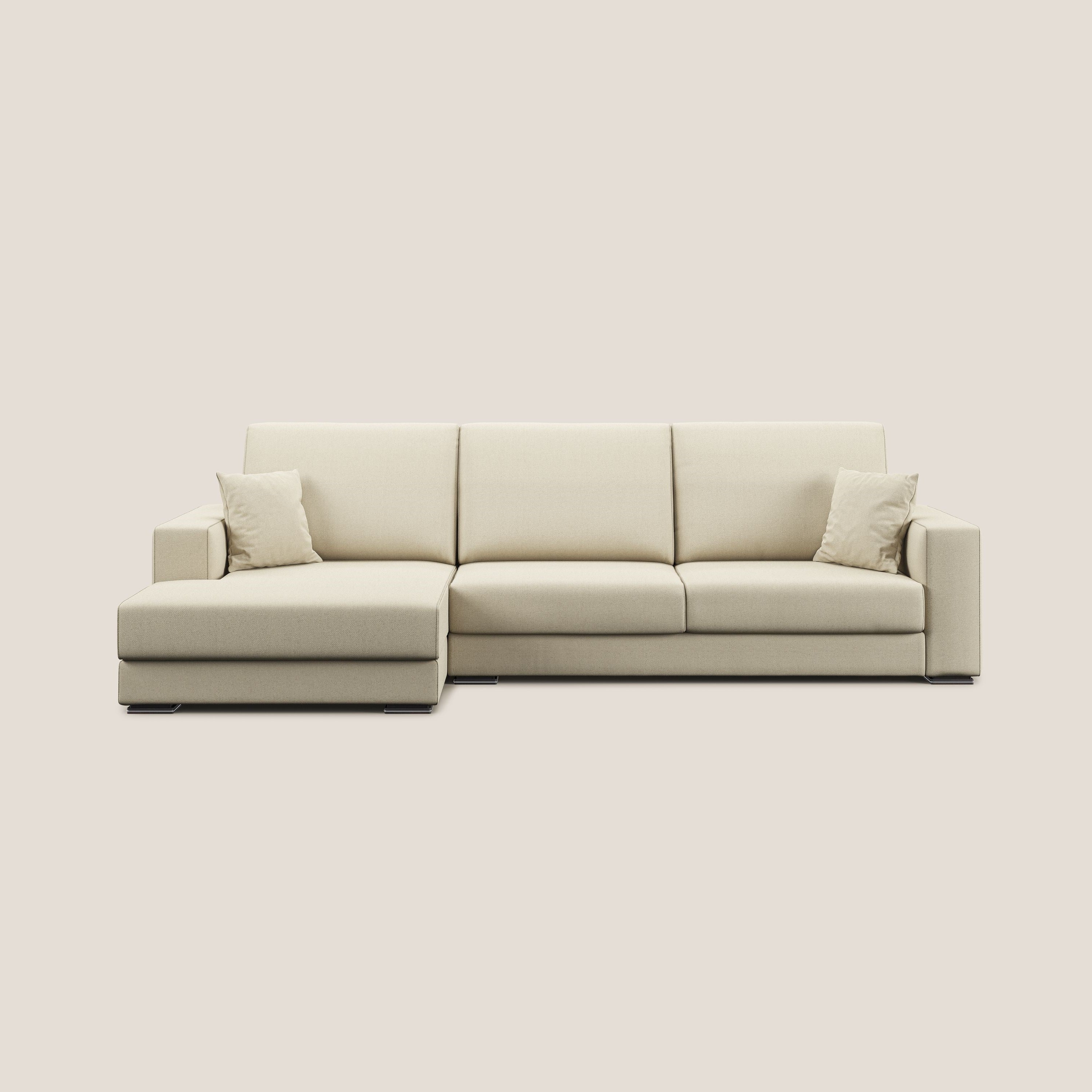 Marte canapé d'angle en tissu détachable et imperméable T08 crème - Image 10