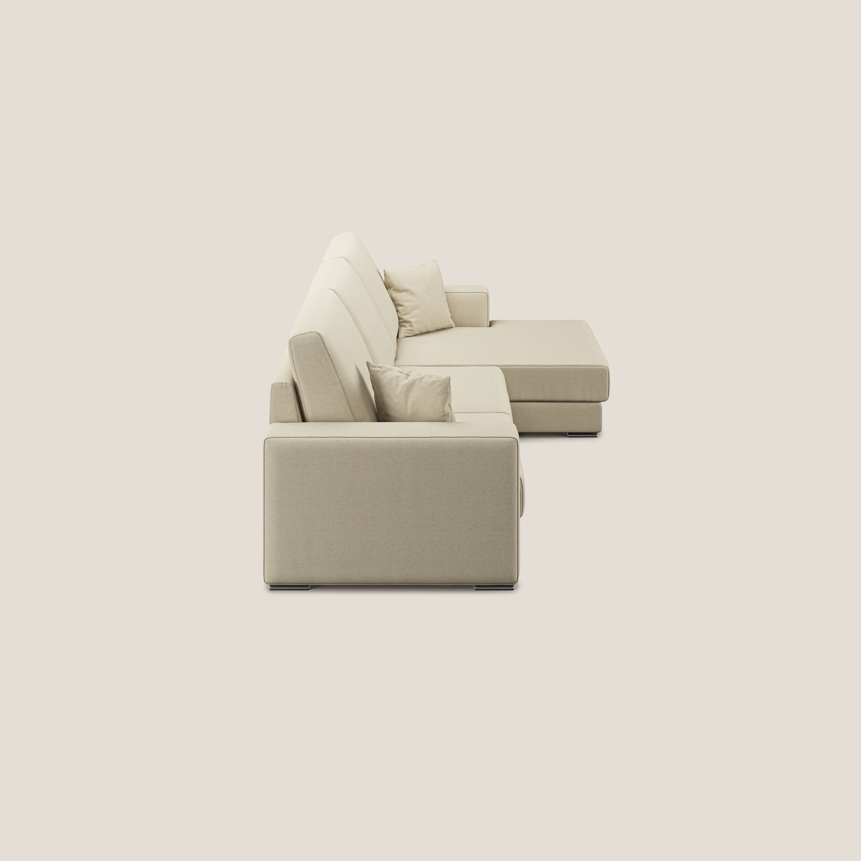 Marte canapé d'angle en tissu détachable et imperméable T08 crème - Image 6