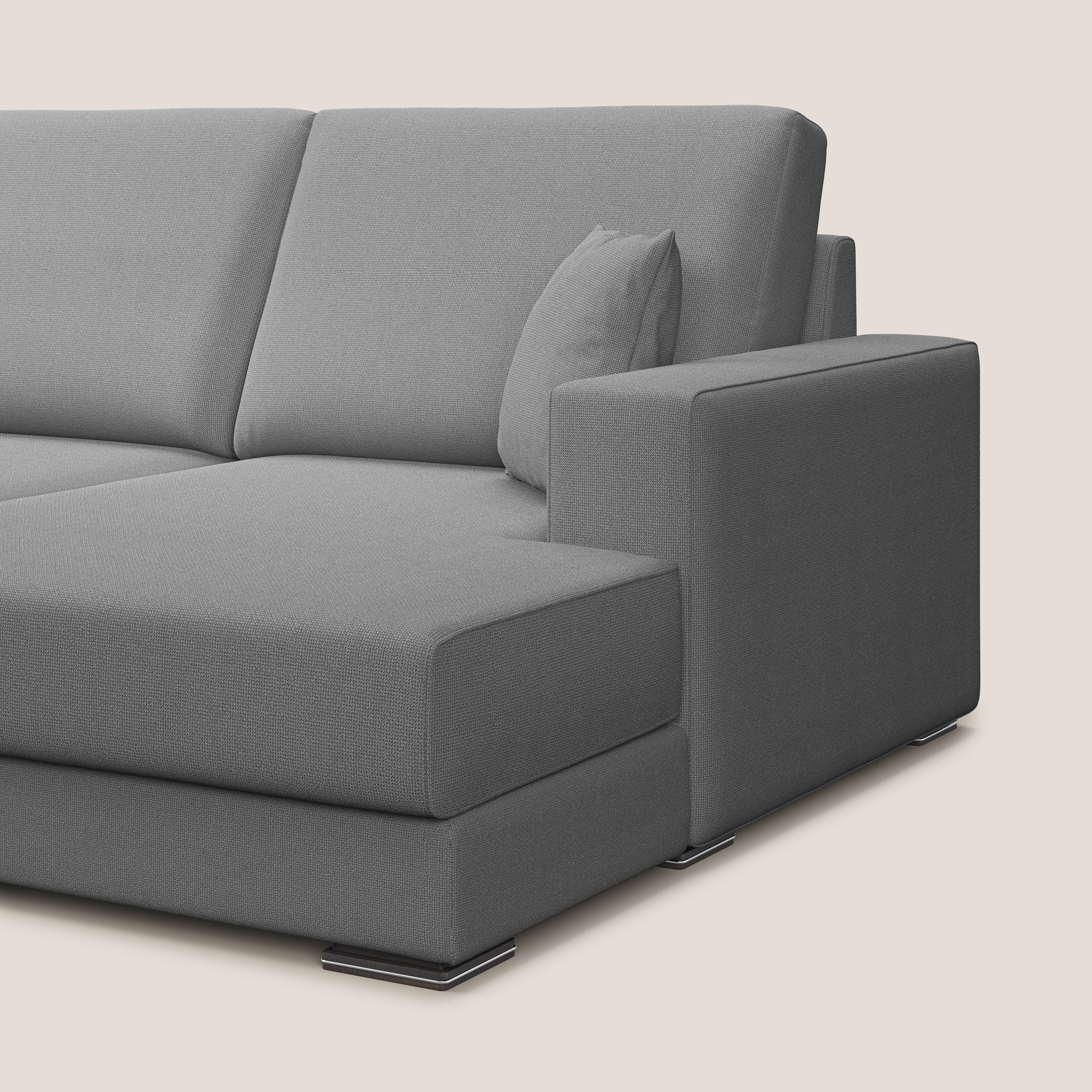 Marte canapé d'angle en tissu détachable et imperméable T08 gris - Image 3