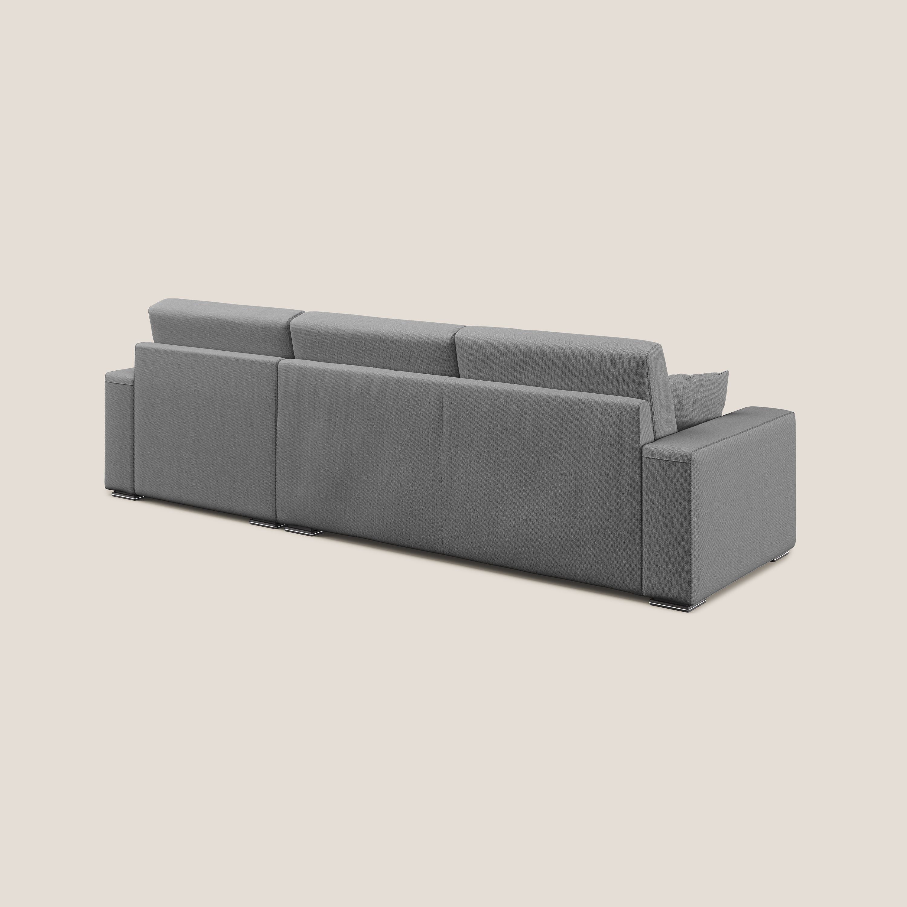 Marte canapé d'angle en tissu détachable et imperméable T08 gris - Image 6