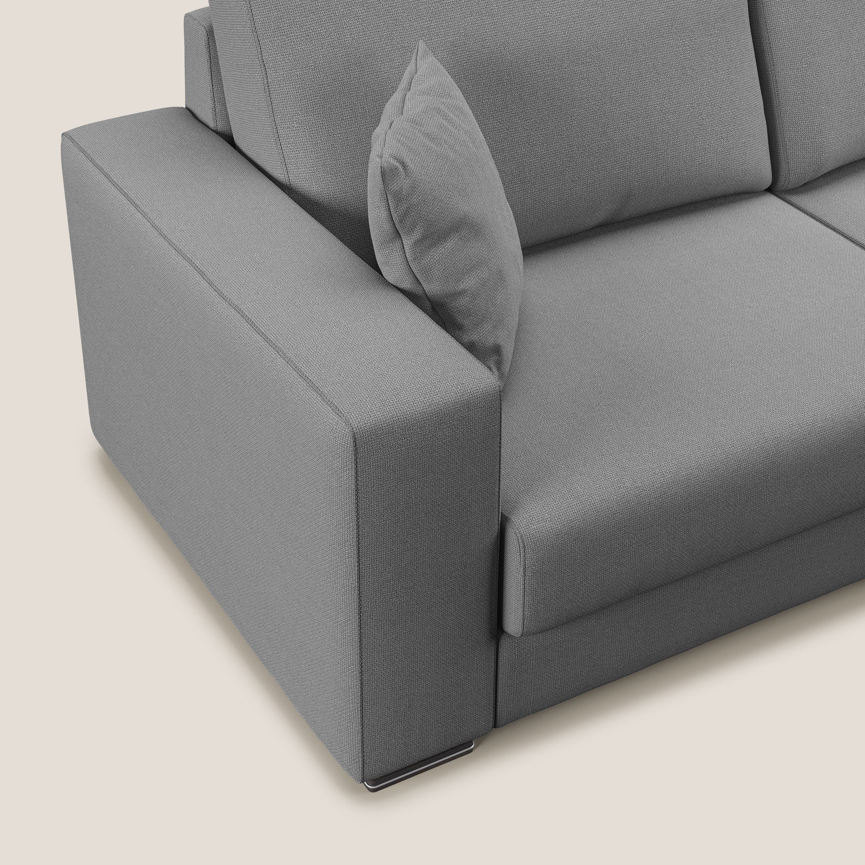Marte canapé d'angle en tissu détachable et imperméable T08 gris - Image 8