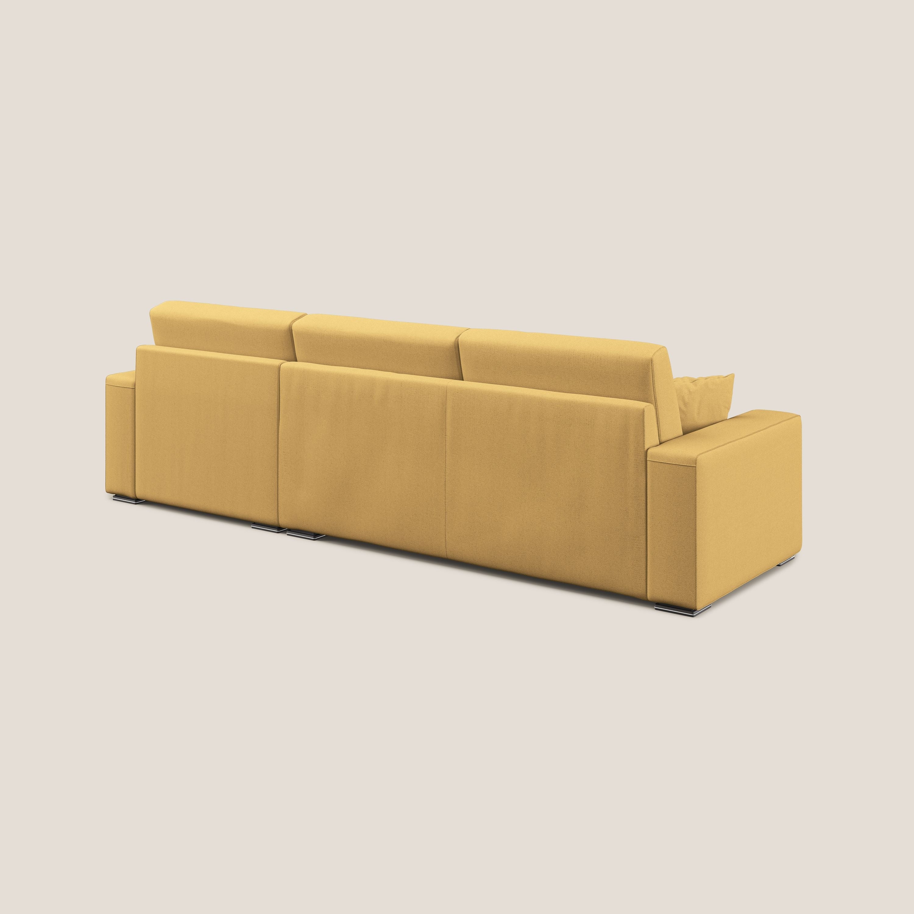 Marte canapé d'angle en tissu détachable et imperméable T08 jaune - Image 7