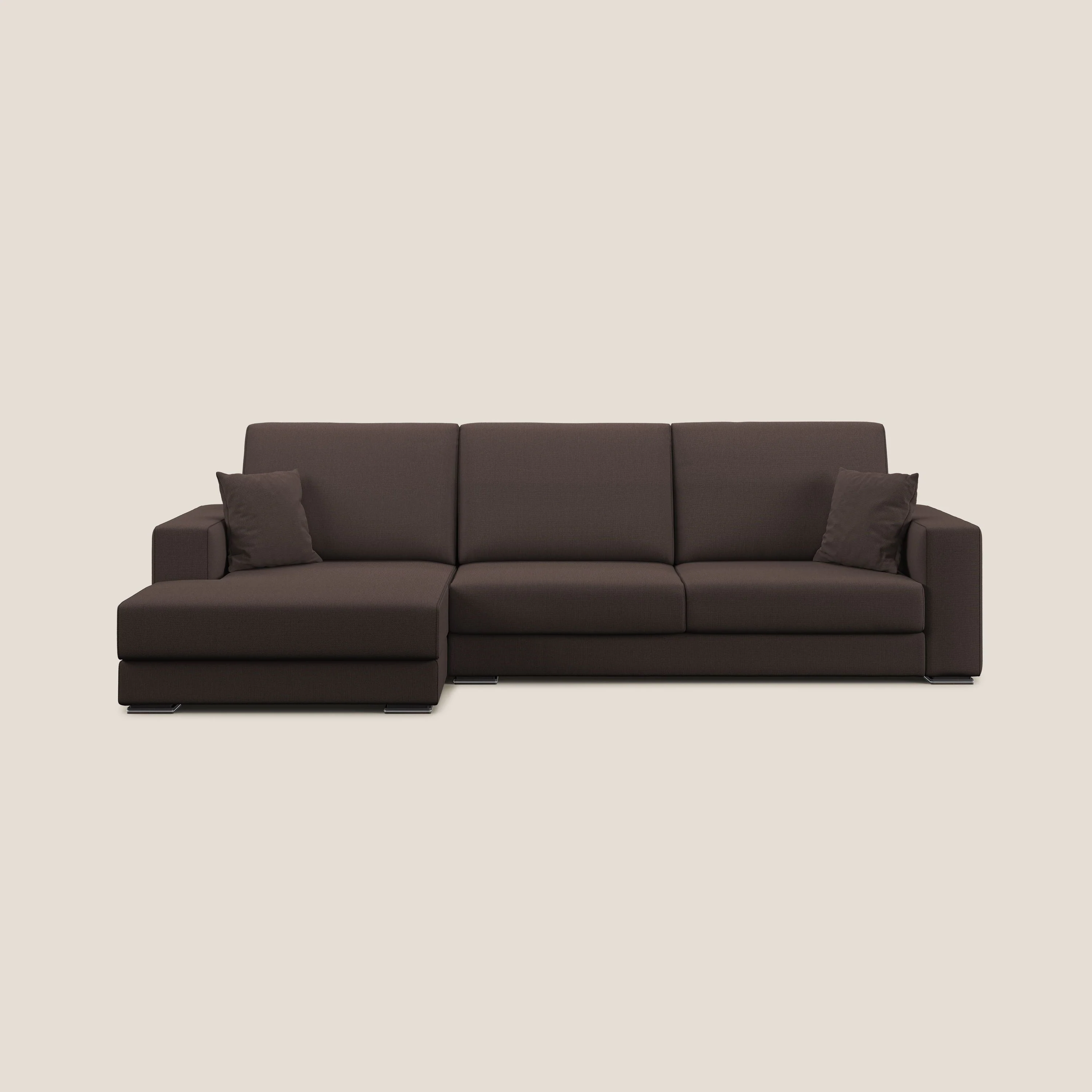Marte canapé d'angle en tissu détachable et imperméable T08 marron - Image 9