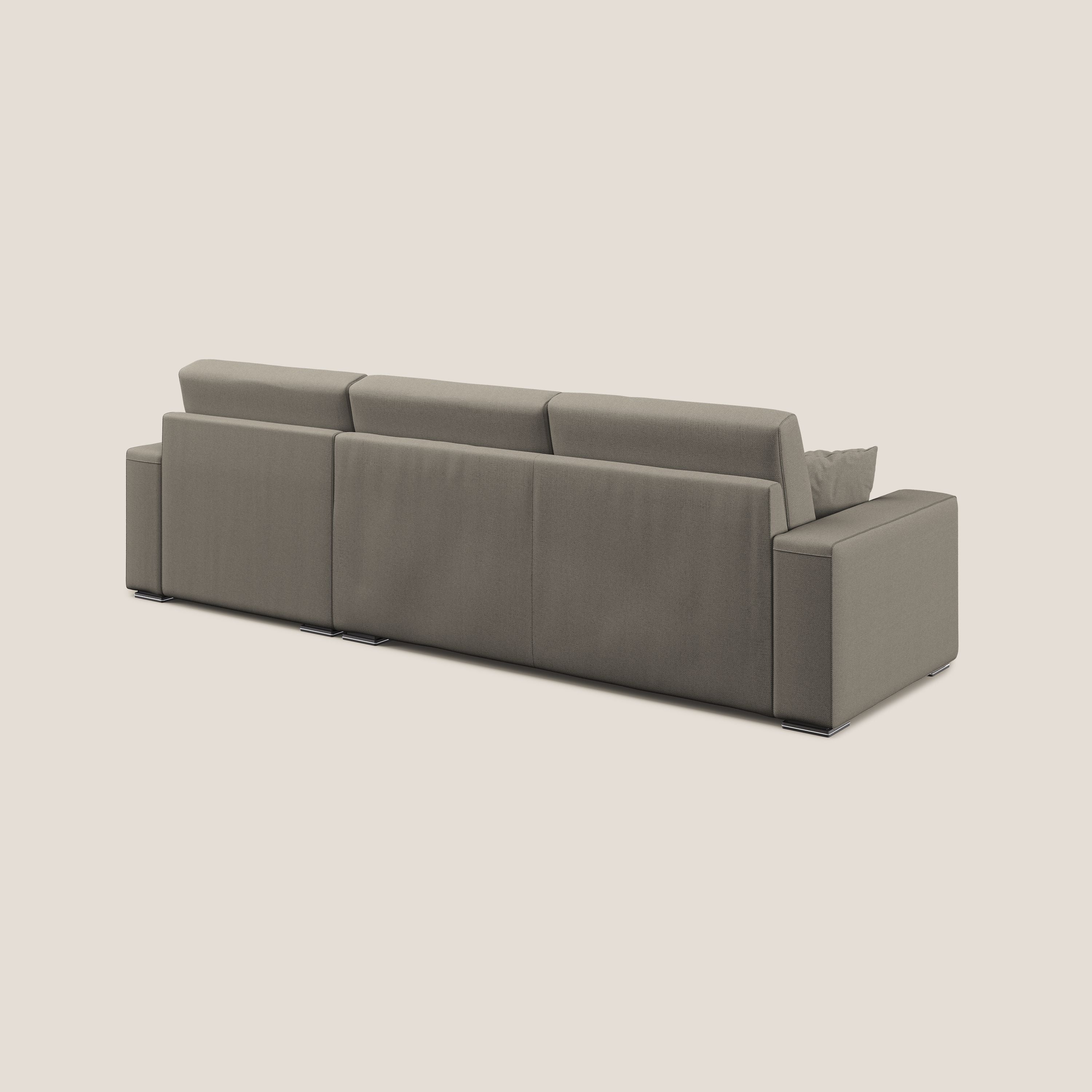 Marte canapé d'angle en tissu détachable et imperméable T08 Taupe tortora - Image 6