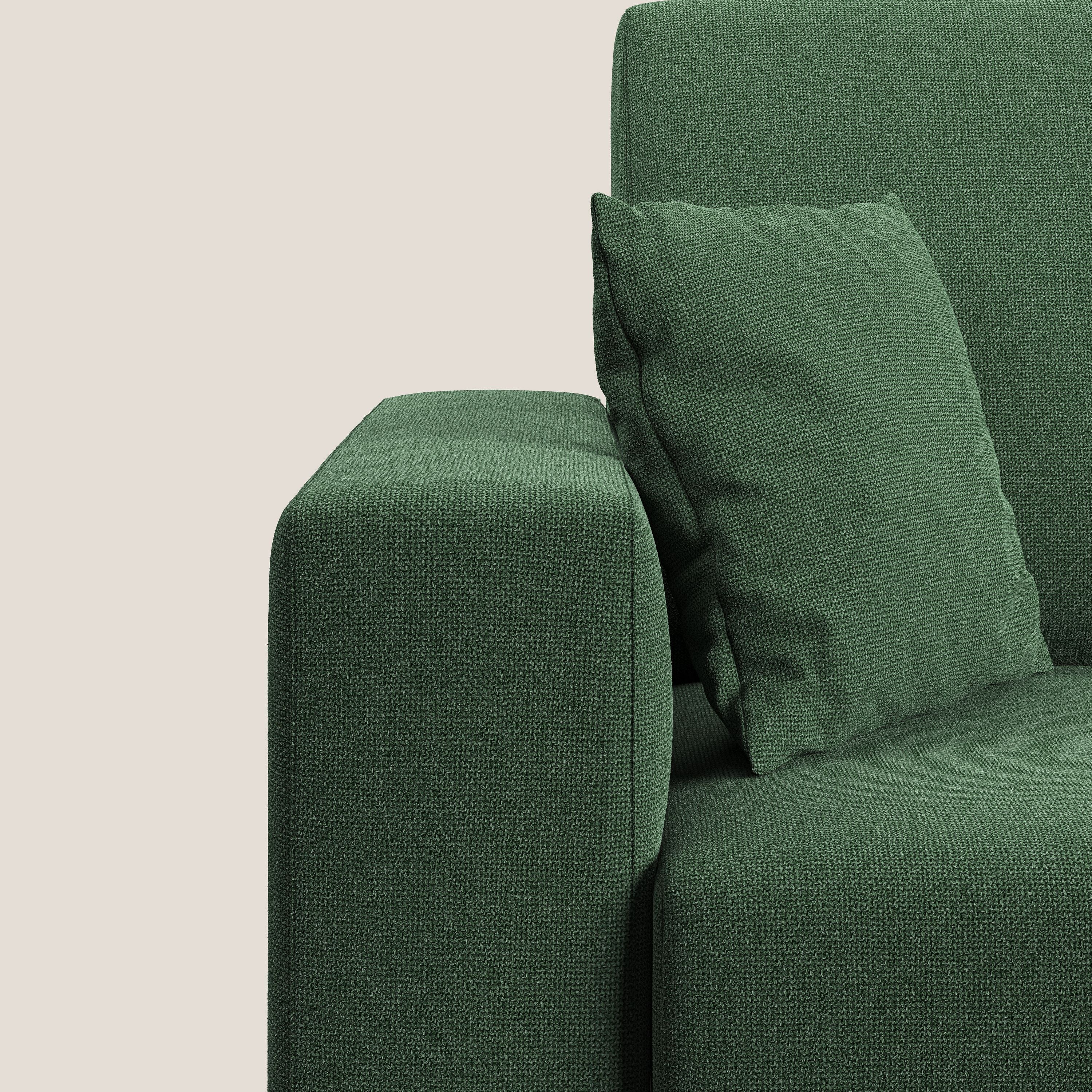 Marte canapé d'angle en tissu détachable et imperméable T08 vert - Image 4