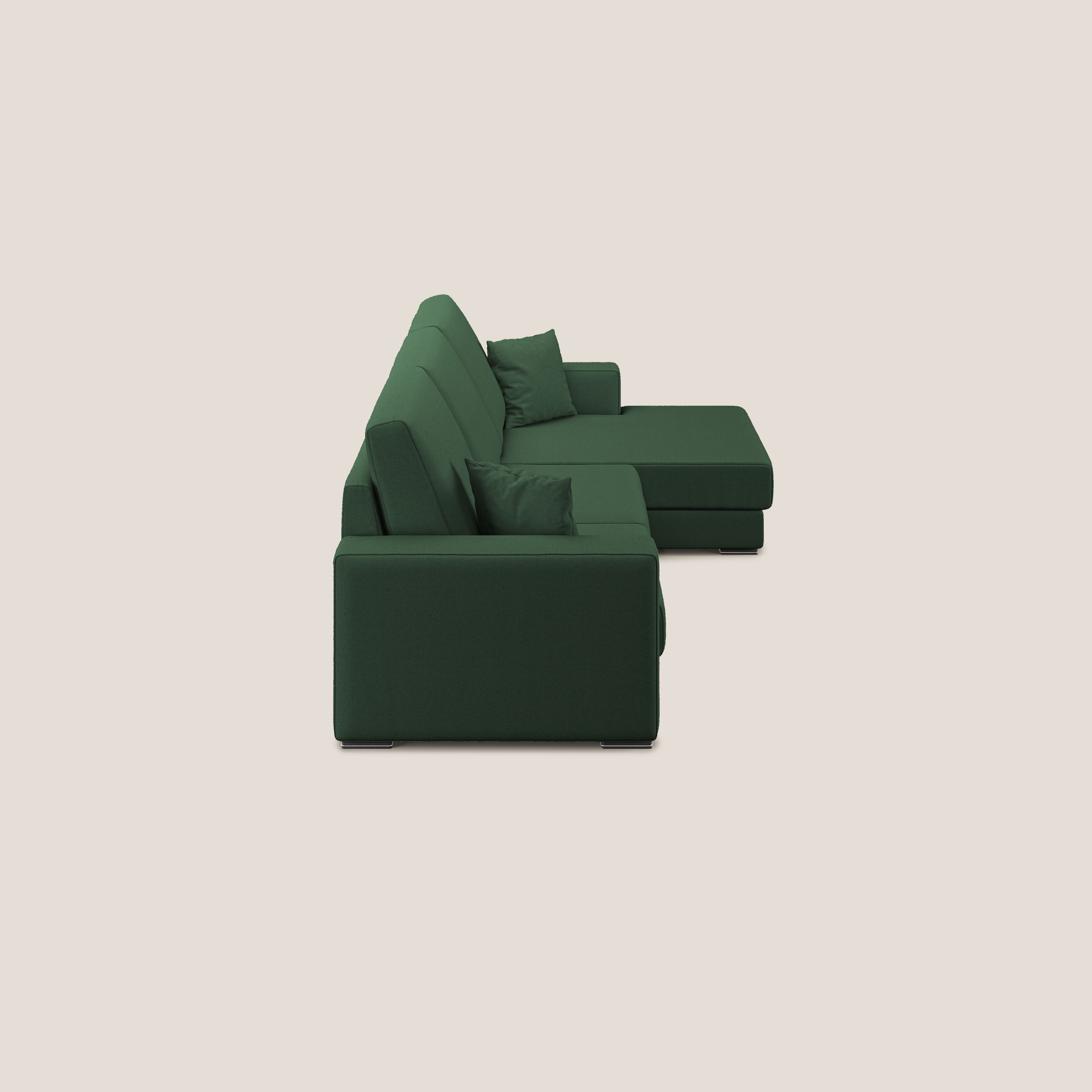 Marte canapé d'angle en tissu détachable et imperméable T08 vert - Image 5