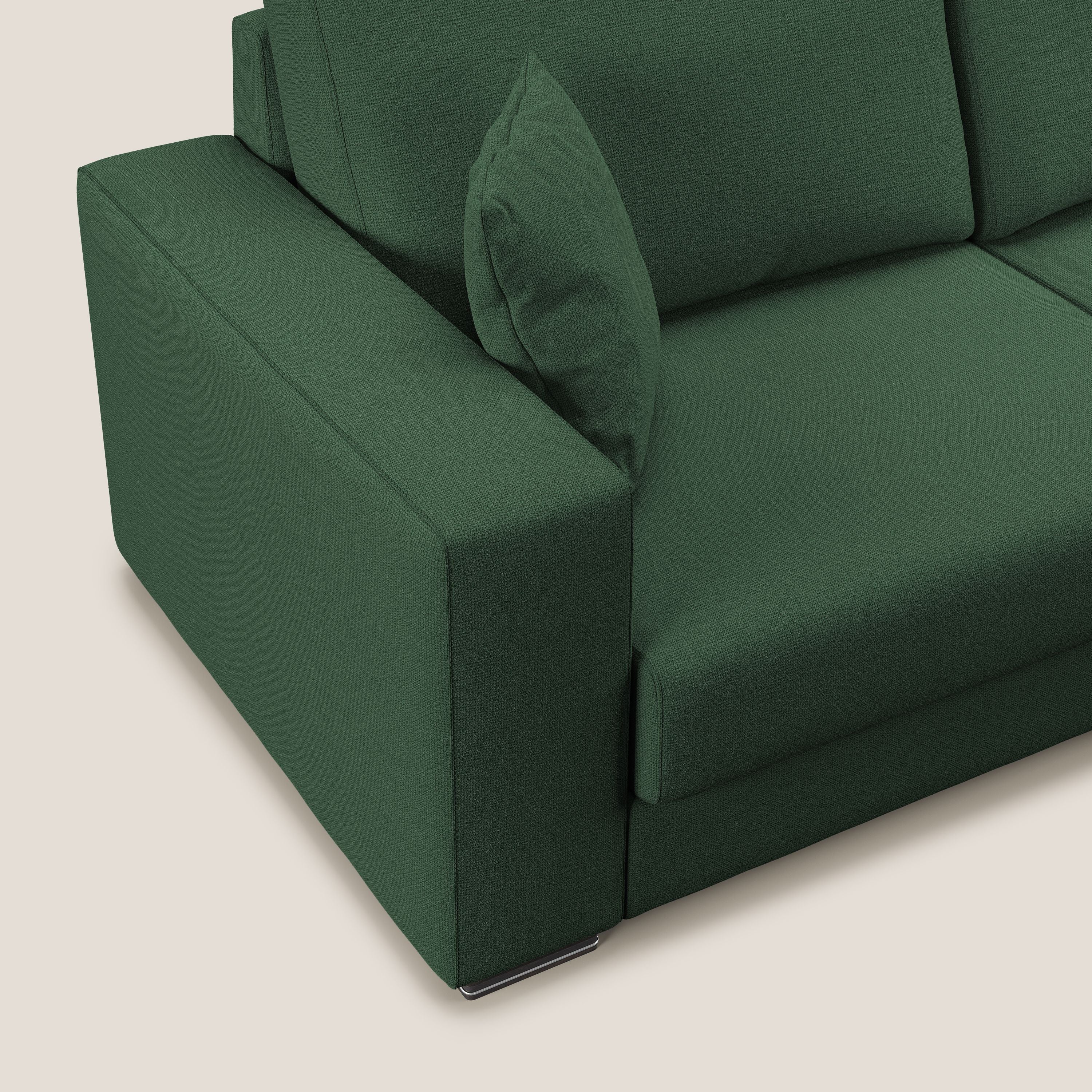 Marte canapé d'angle en tissu détachable et imperméable T08 vert - Image 7