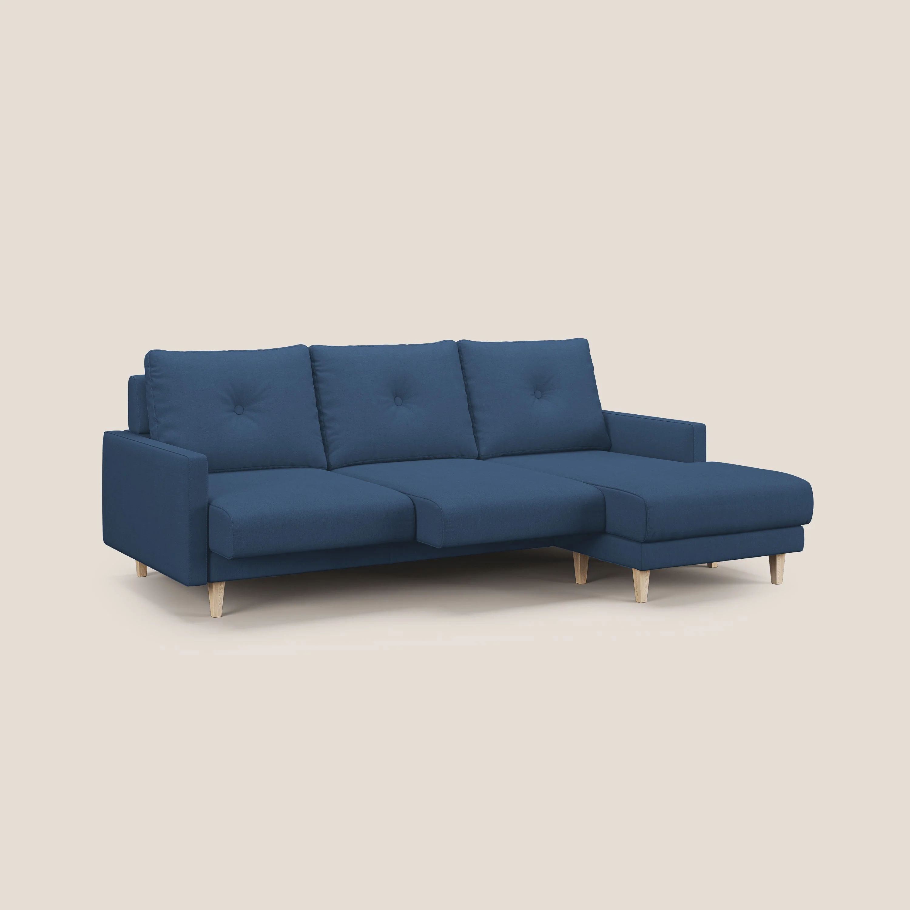 Matisse canapé d'angle avec assises coulissantes et dossier en duvet d'oie en tissu détachable T17 - Image 2