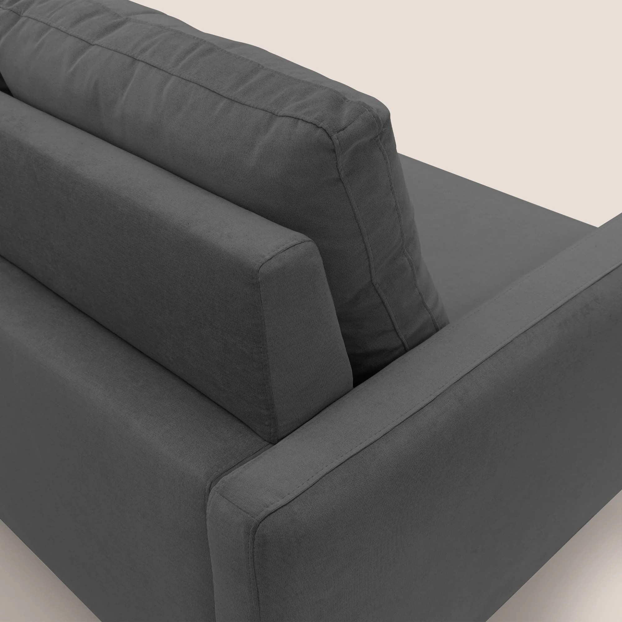 Matisse canapé d'angle avec assises coulissantes et dossier en duvet d'oie en tissu détachable T17 - Image 9