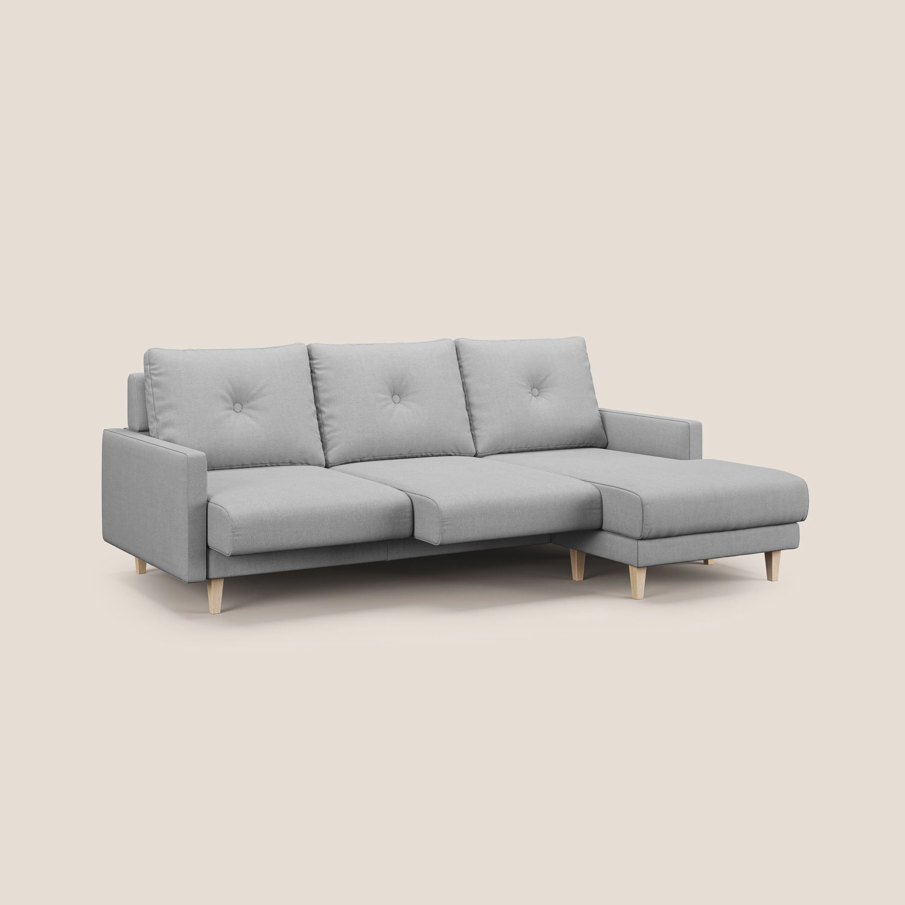 Matisse canapé d'angle avec assises coulissantes et dossier en duvet d'oie en tissu détachable T17 - Image 2