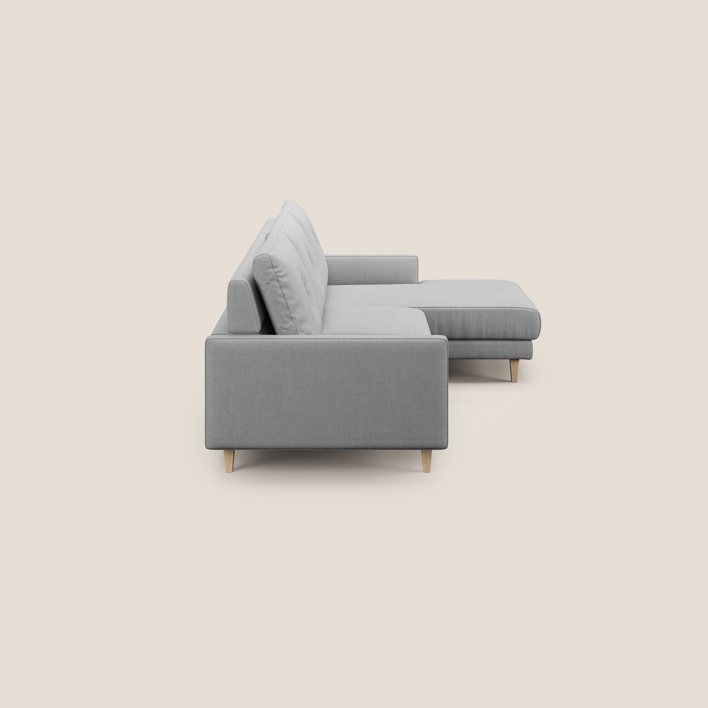 Matisse canapé d'angle avec assises coulissantes et dossier en duvet d'oie en tissu détachable T17 - Image 4