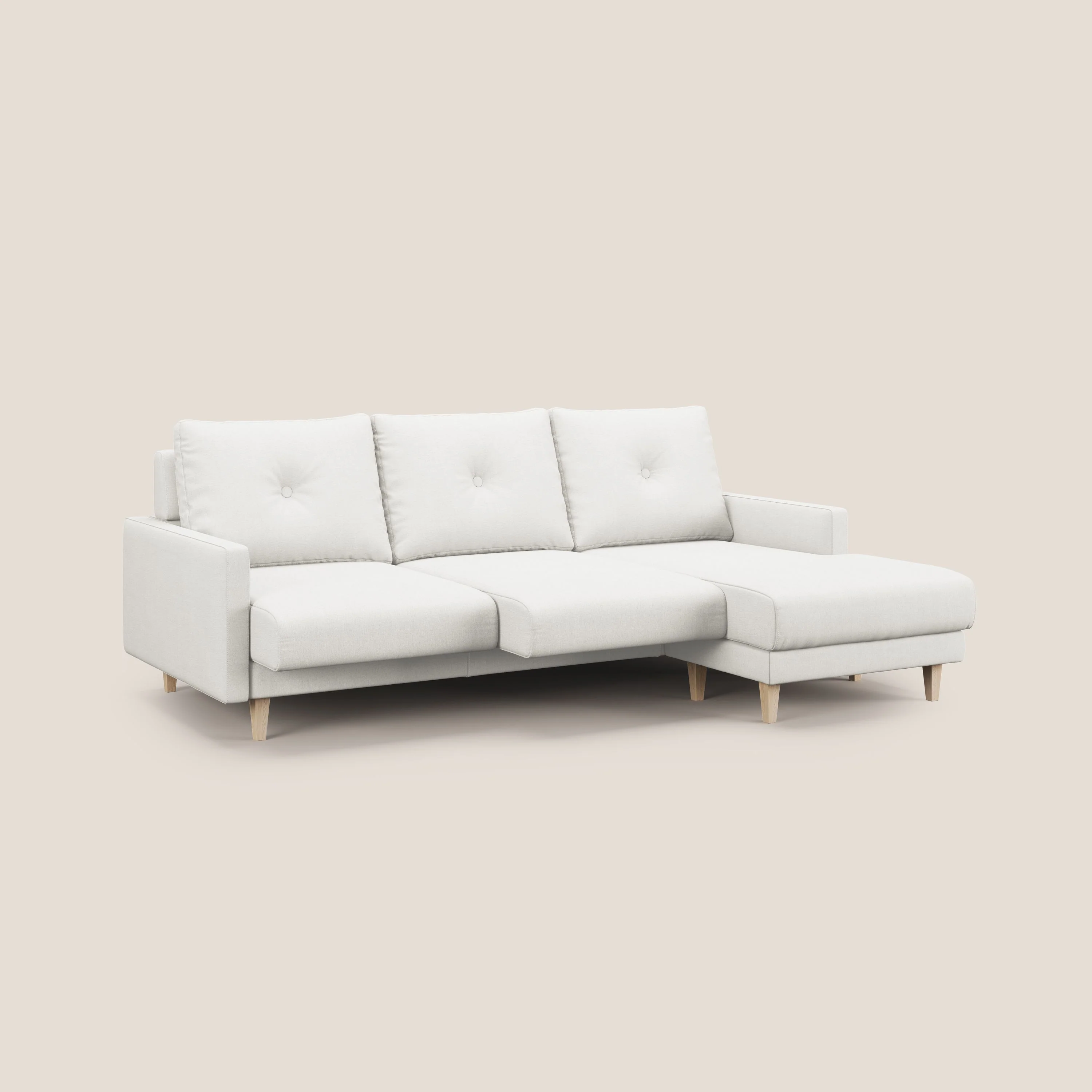 Matisse canapé d'angle avec assises coulissantes et dossier en duvet d'oie en tissu détachable T17 - Image 2