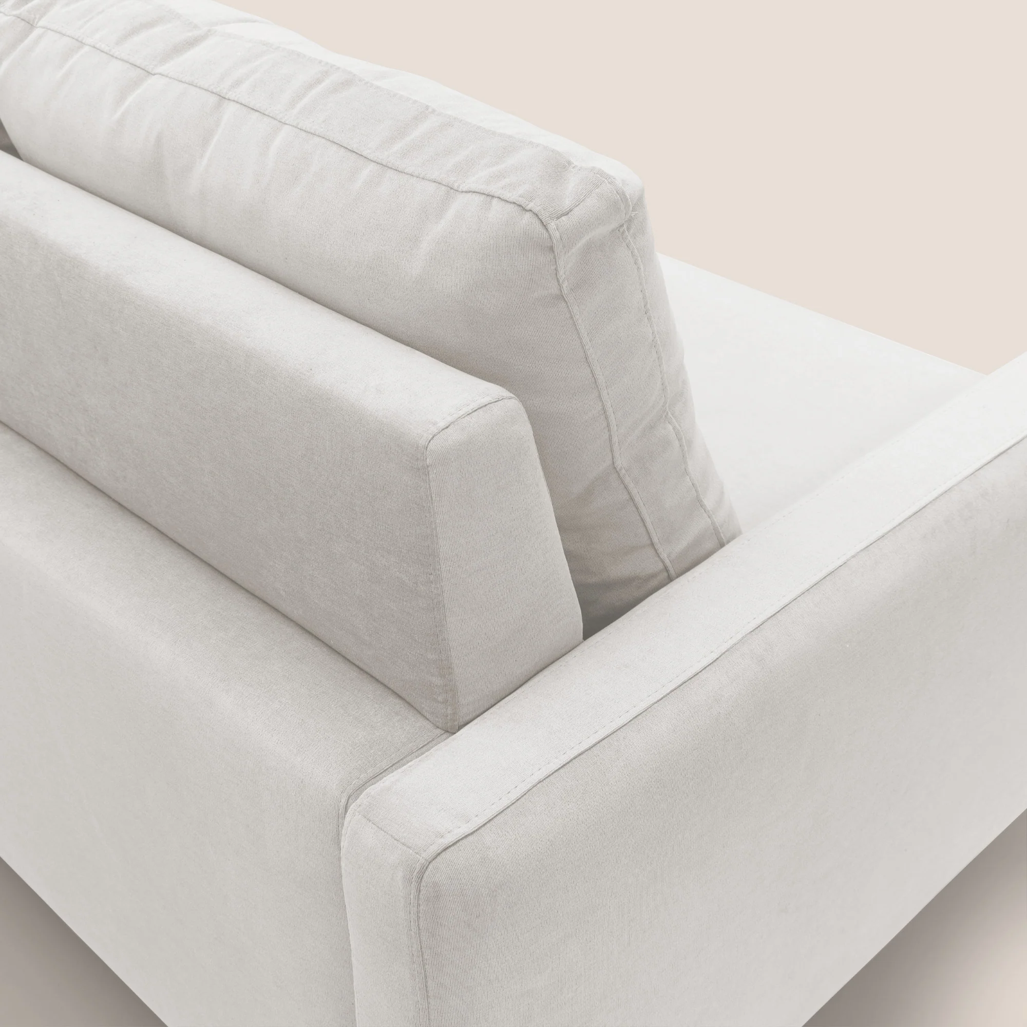 Matisse canapé d'angle avec assises coulissantes et dossier en duvet d'oie en tissu détachable T17 - Image 9