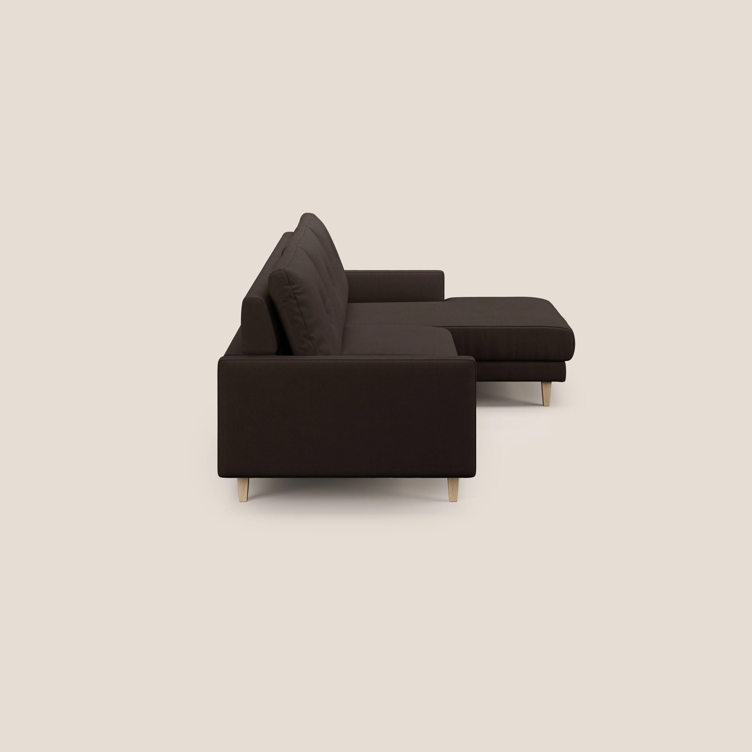 Matisse canapé d'angle avec assises coulissantes et dossier en duvet d'oie en tissu détachable T17 - Image 4