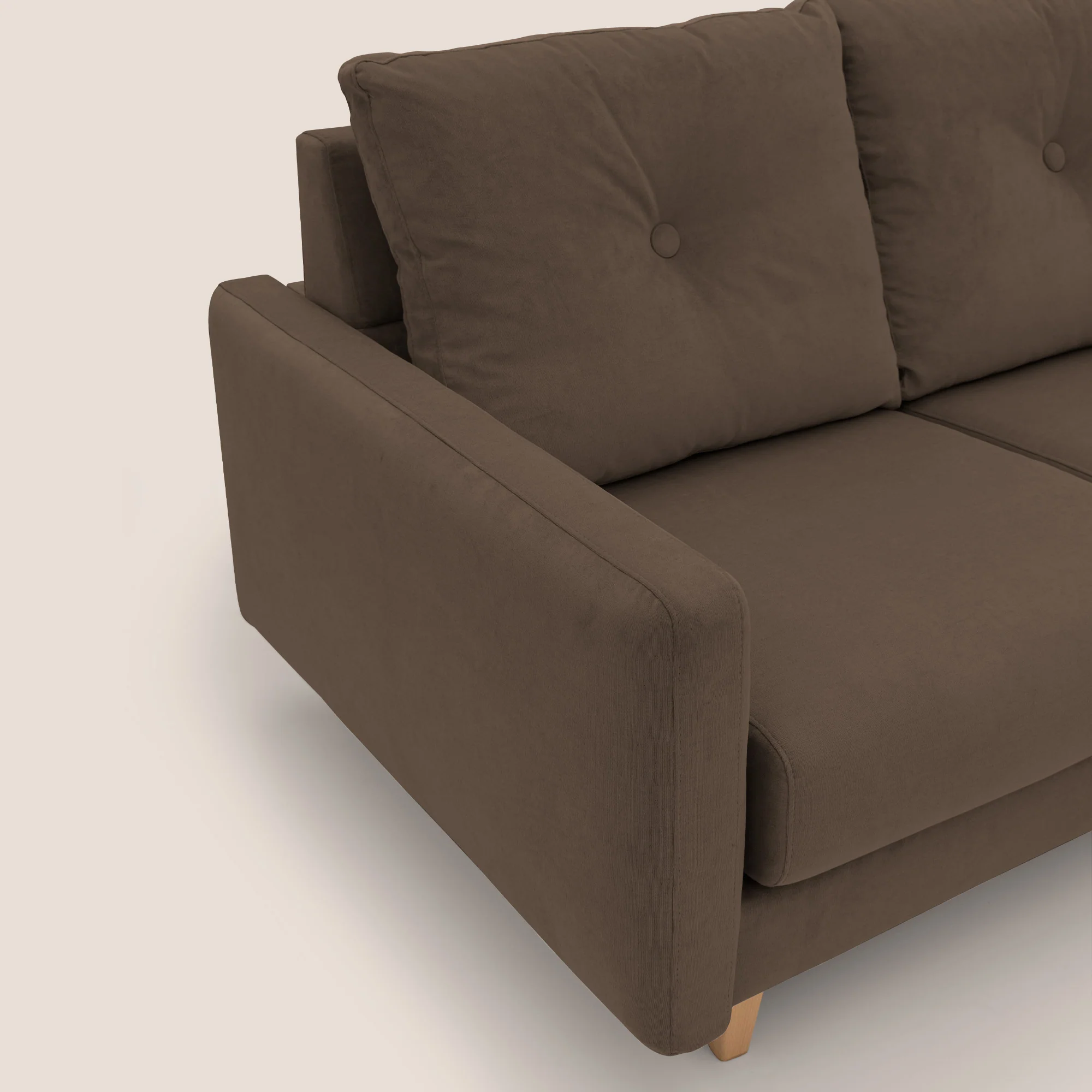 Matisse canapé d'angle avec assises coulissantes et dossier en duvet d'oie en tissu détachable T17 - Image 6