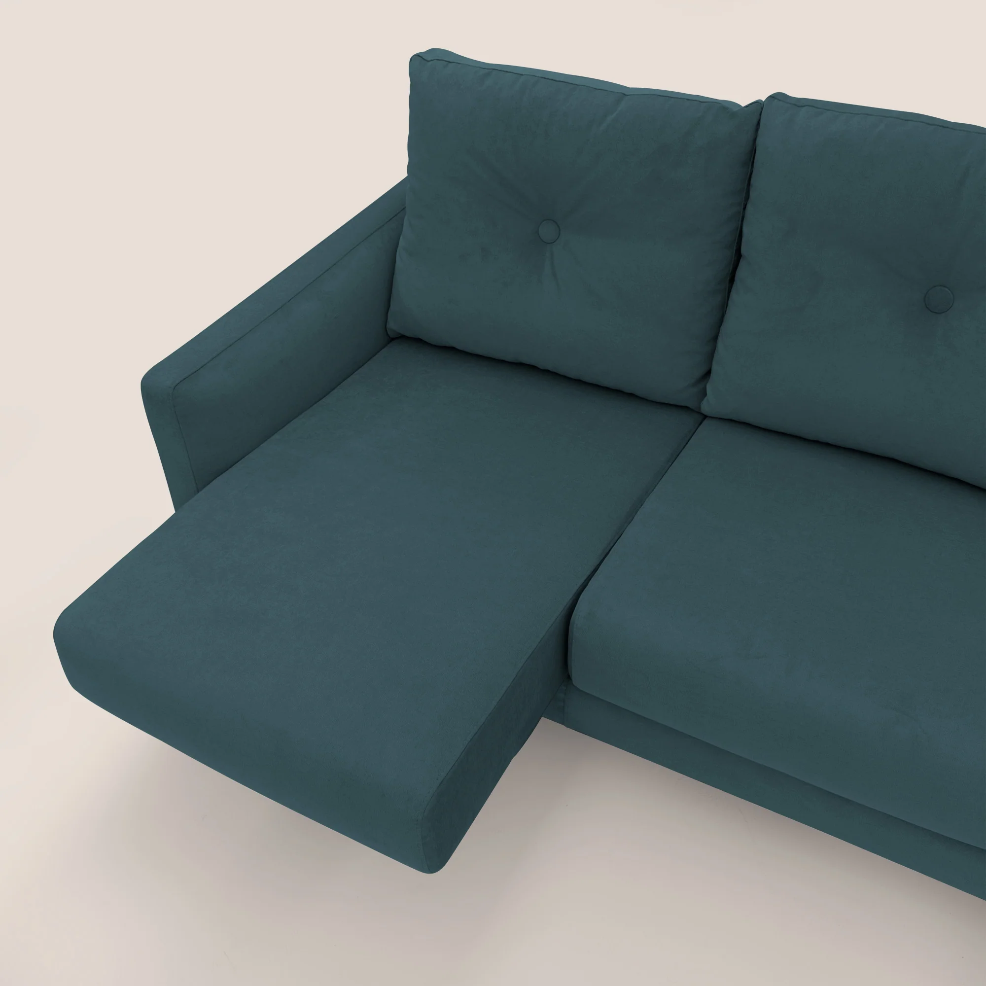 Matisse canapé d'ange avec assises coulissantes et dossier en duvet d'oie en tissu détachable T17 bleu canard - Image 7
