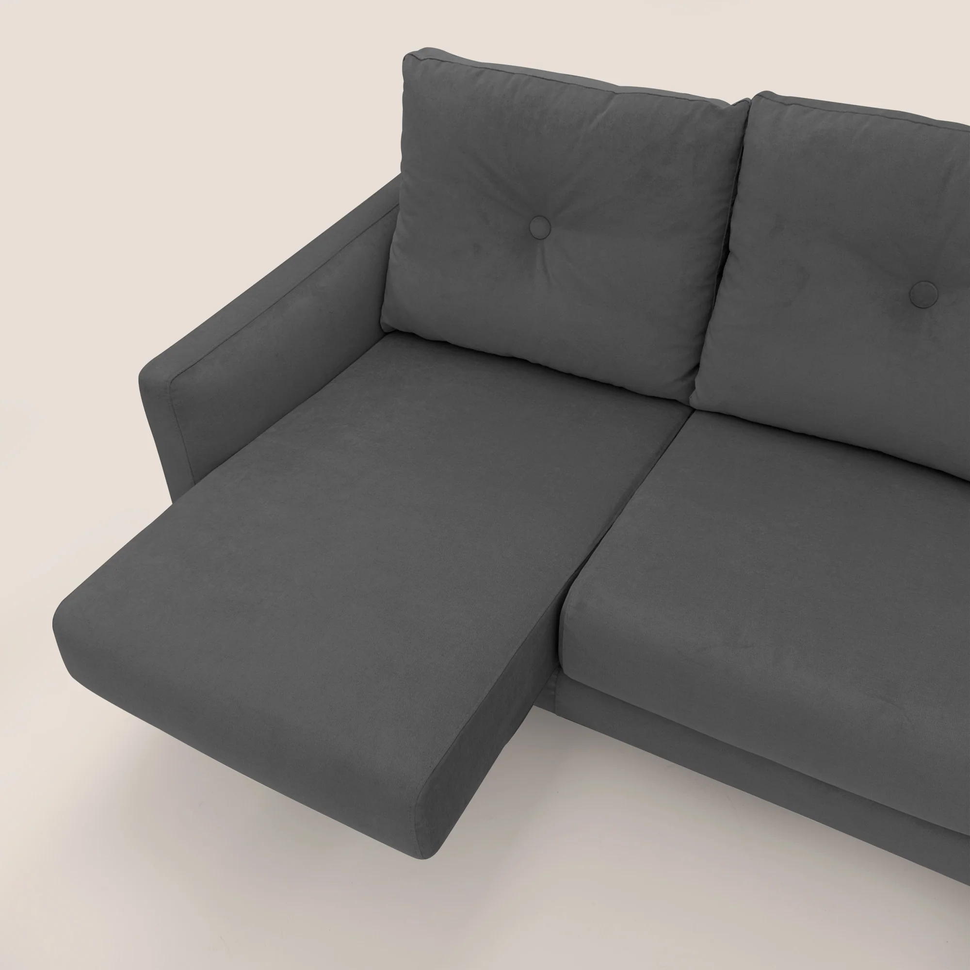 Matisse canapé avec assises coulissantes et dossier en duvet d'oie en tissu détachable T17 anthracite - Image 7