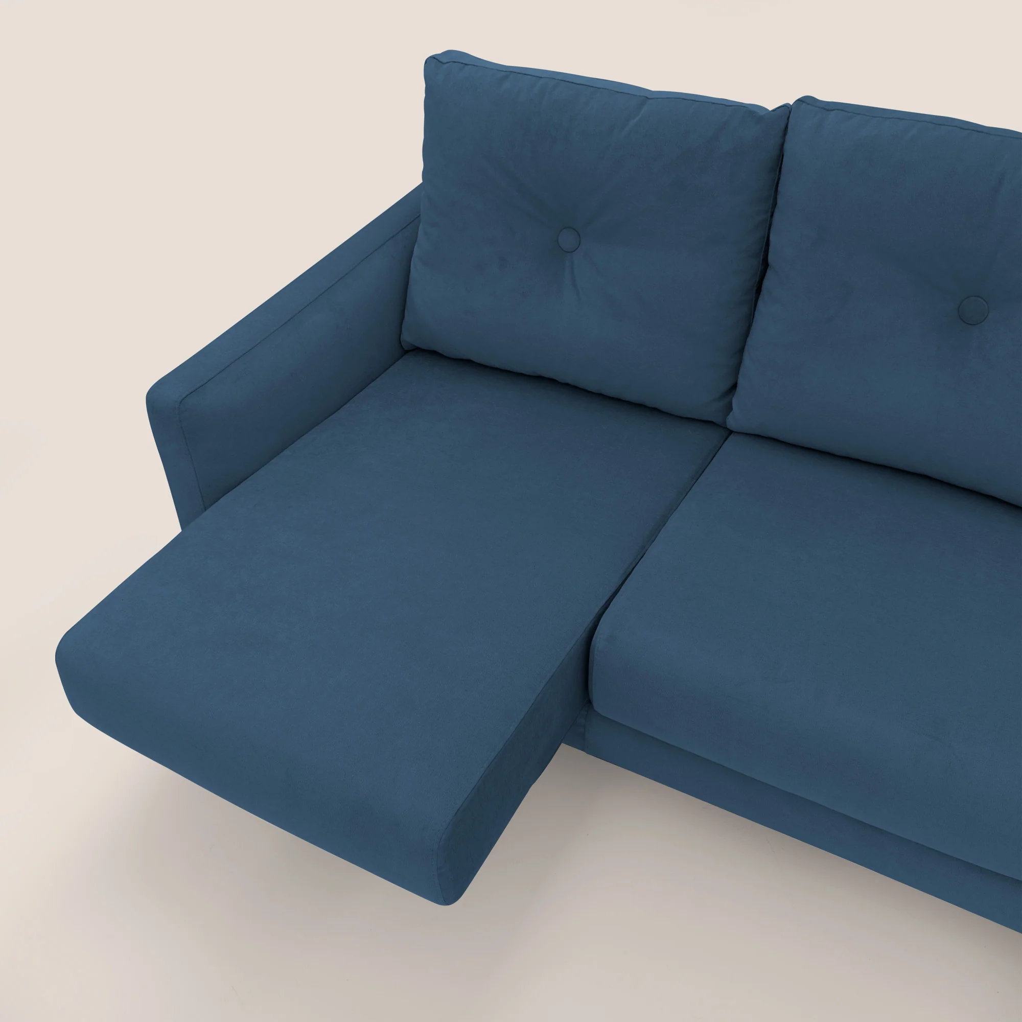 Matisse canapé avec assises coulissantes et dossier en duvet d'oie en tissu détachable T17 bleu - Image 7