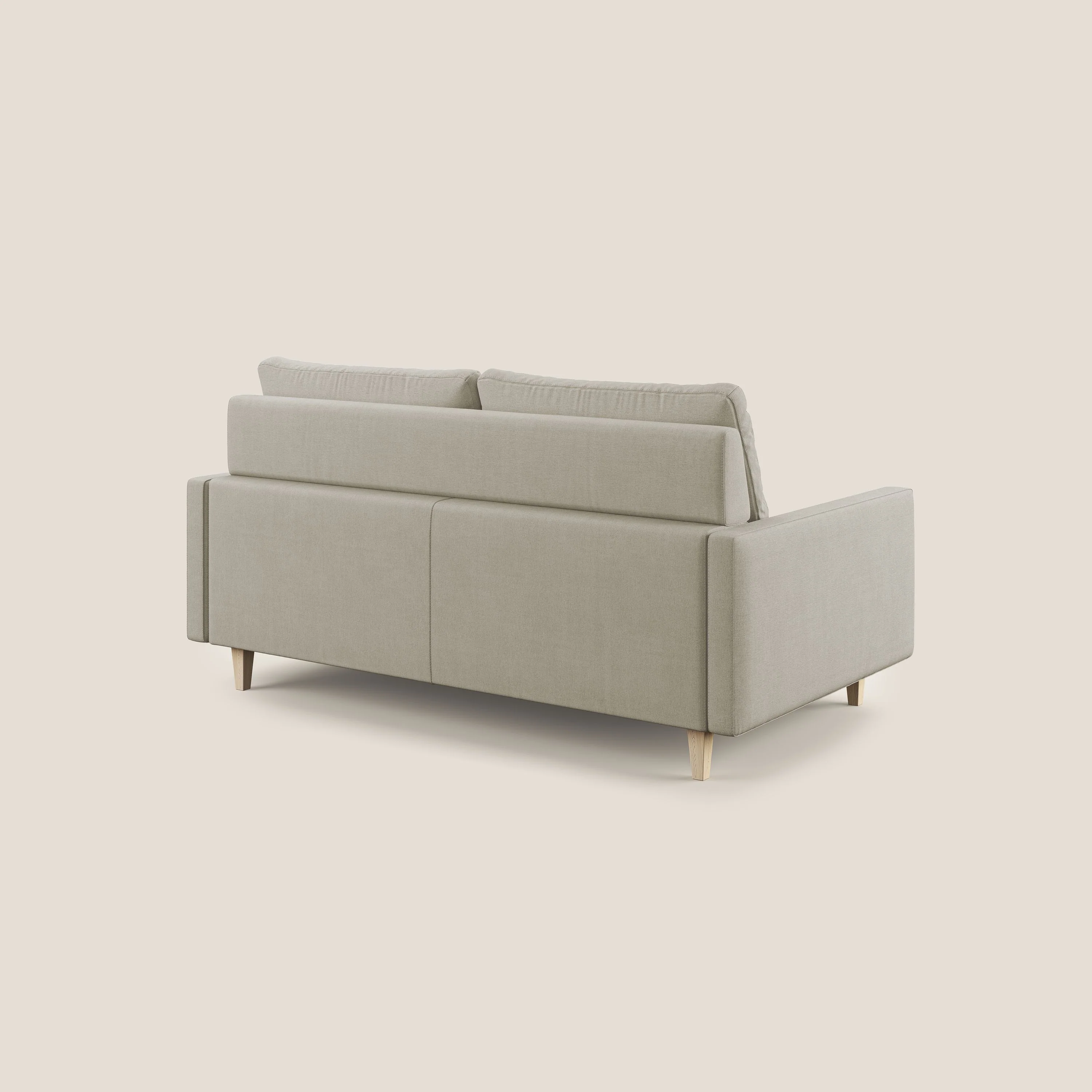 Matisse canapé avec assises coulissantes et dossier en duvet d'oie en tissu détachable T17 crème - Image 5