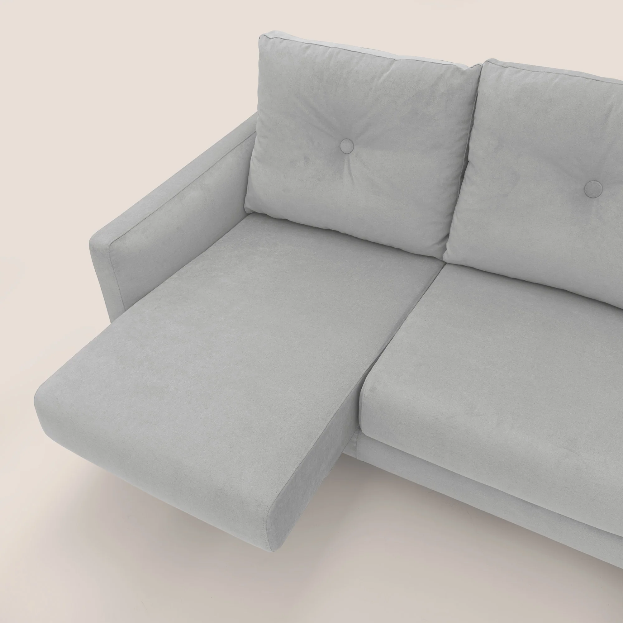 Matisse canapé avec assises coulissantes et dossier en duvet d'oie en tissu détachable T17 gris - Image 7