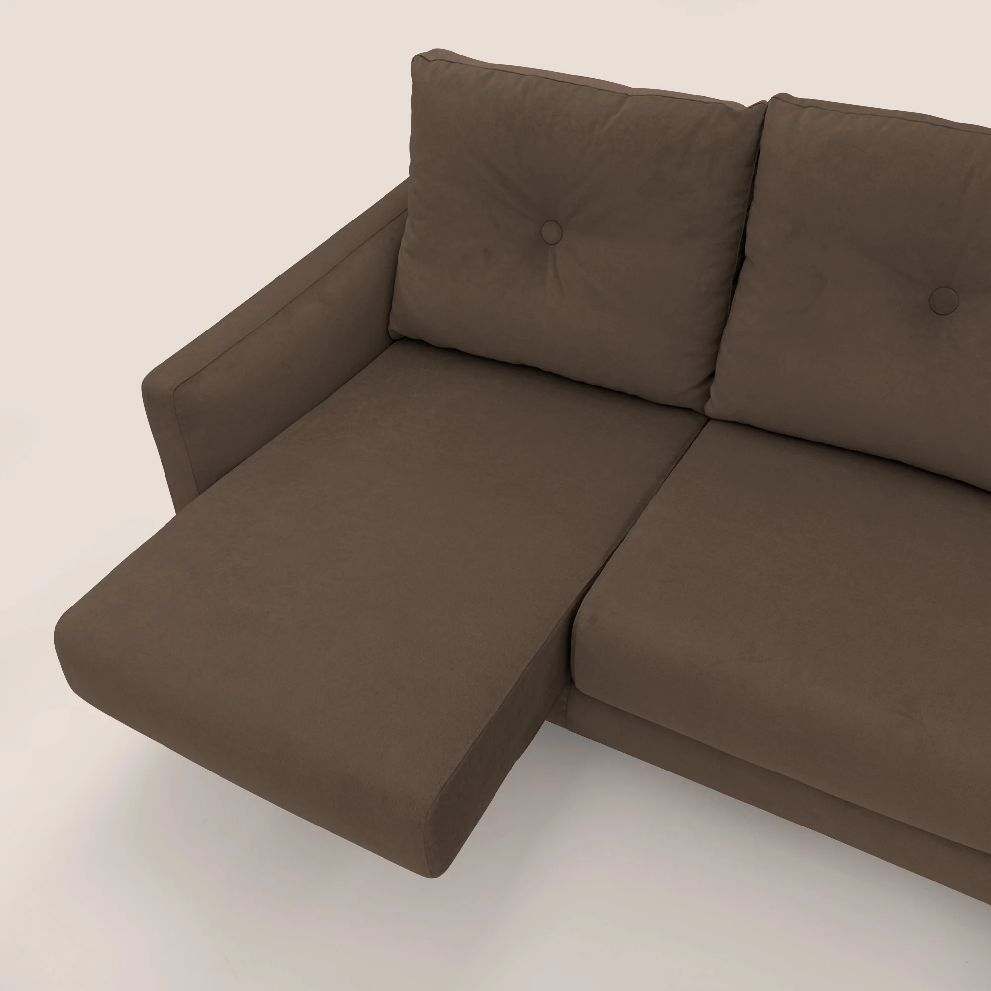 Matisse canapé avec assises coulissantes et dossier en duvet d'oie en tissu détachable T17 marron - Image 7