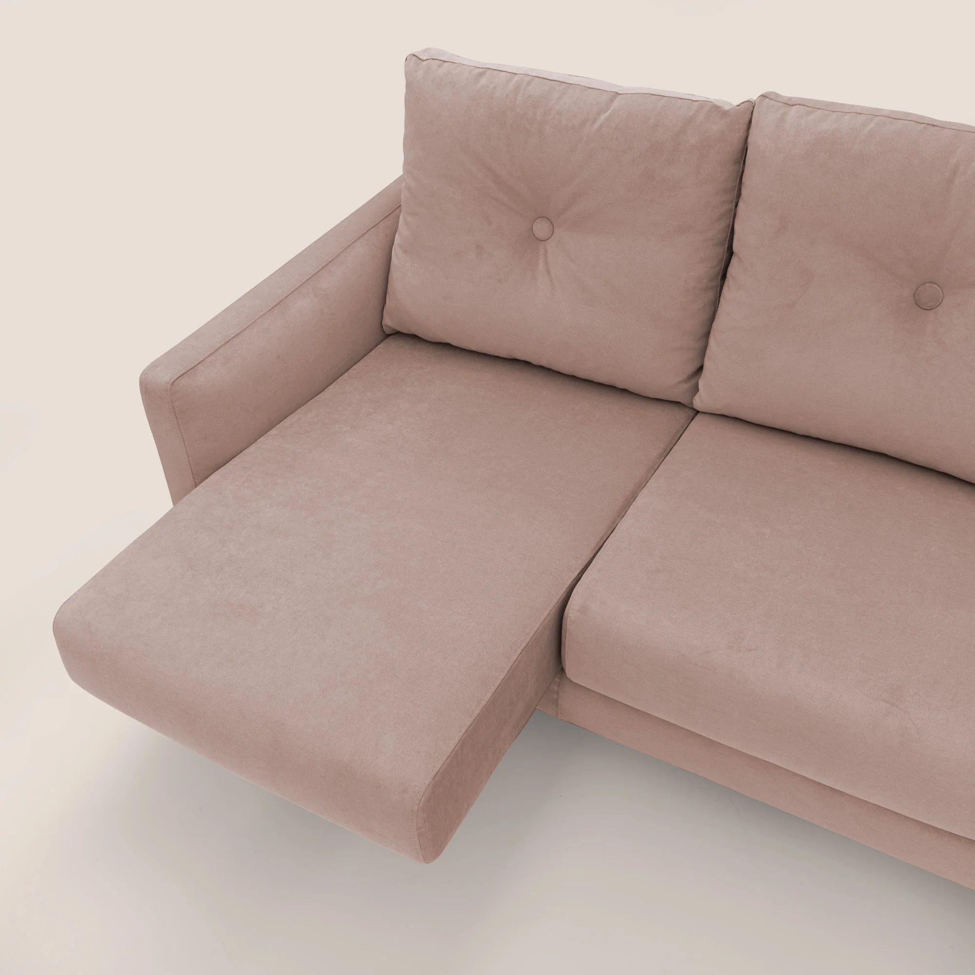 Matisse canapé avec assises coulissantes et dossier en duvet d'oie en tissu détachable T17 rose - Image 7