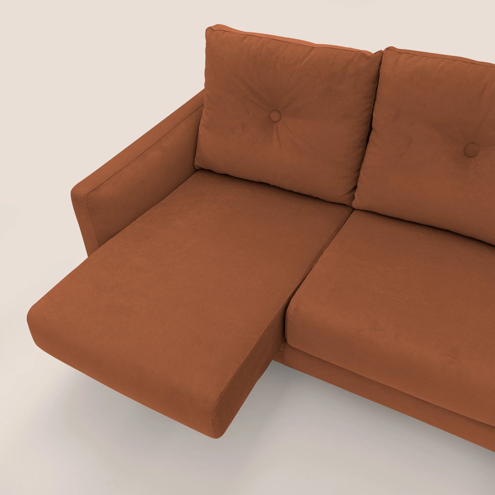 Matisse Canapé avec assises extensibles et dossiers en plumes d'oie, tissu détachable T17 orange - Image 7