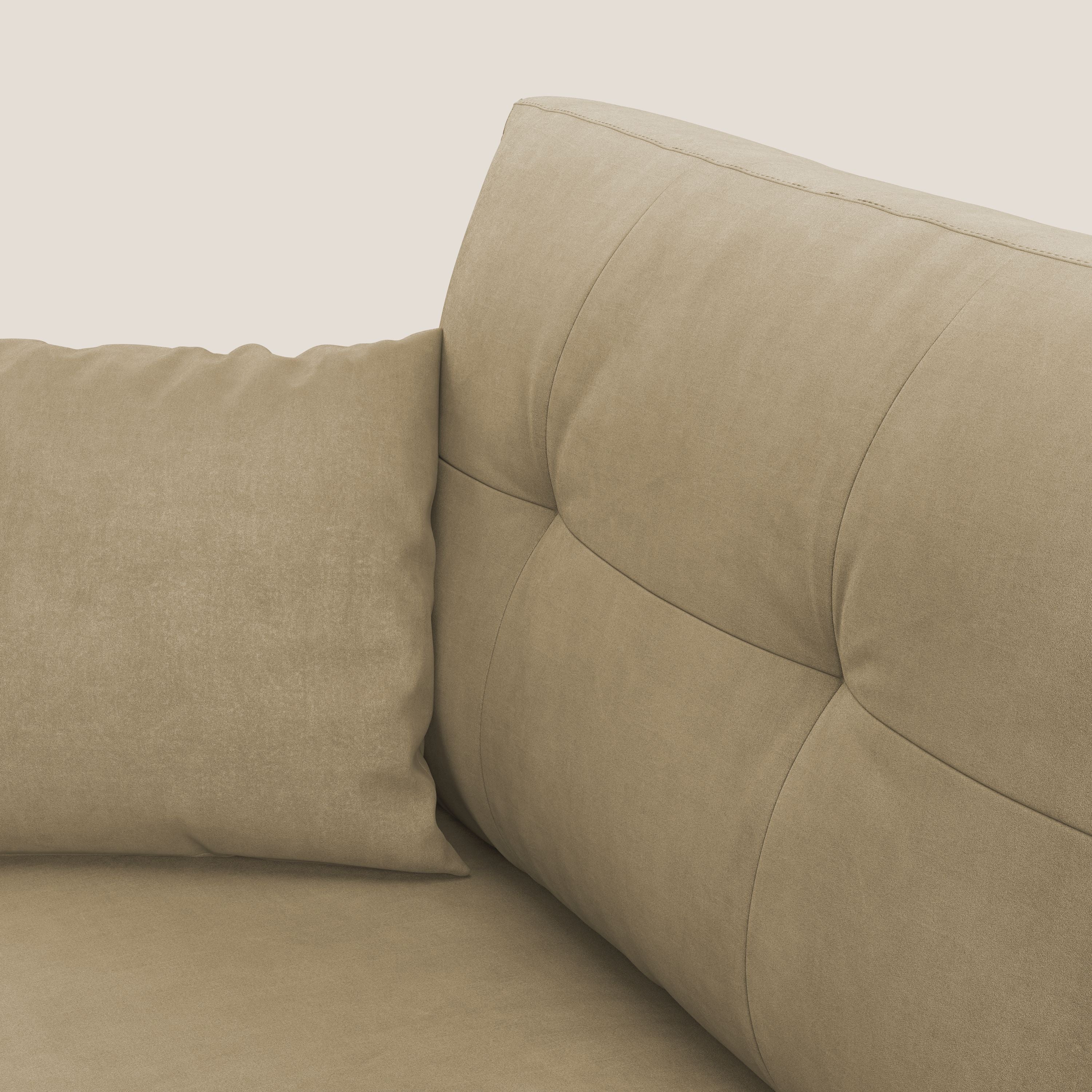 Megan canapé d'angle convertible en microfibre détachable T11 beige - Image 4