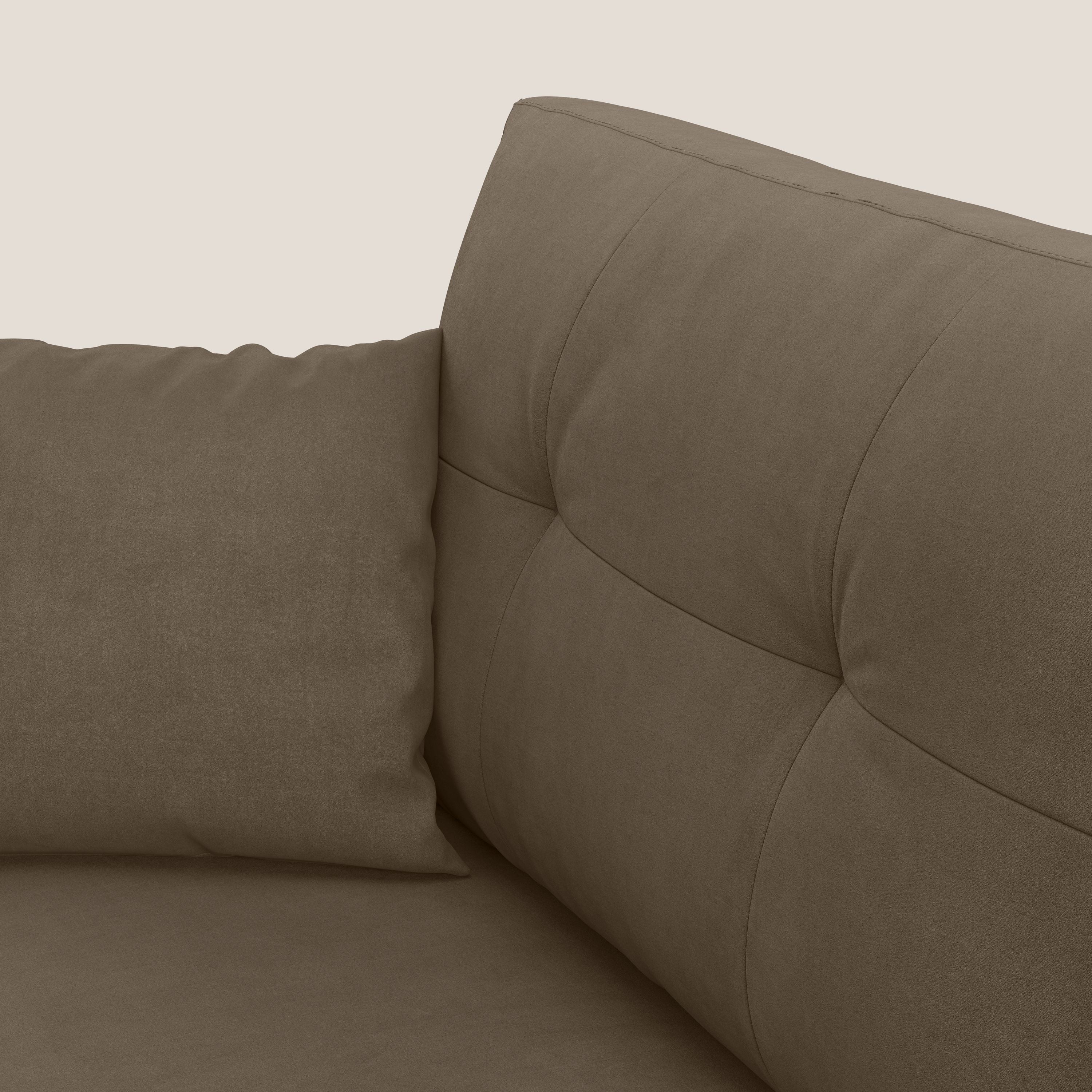 Megan canapé d'angle convertible en microfibre détachable T11 marron - Image 4