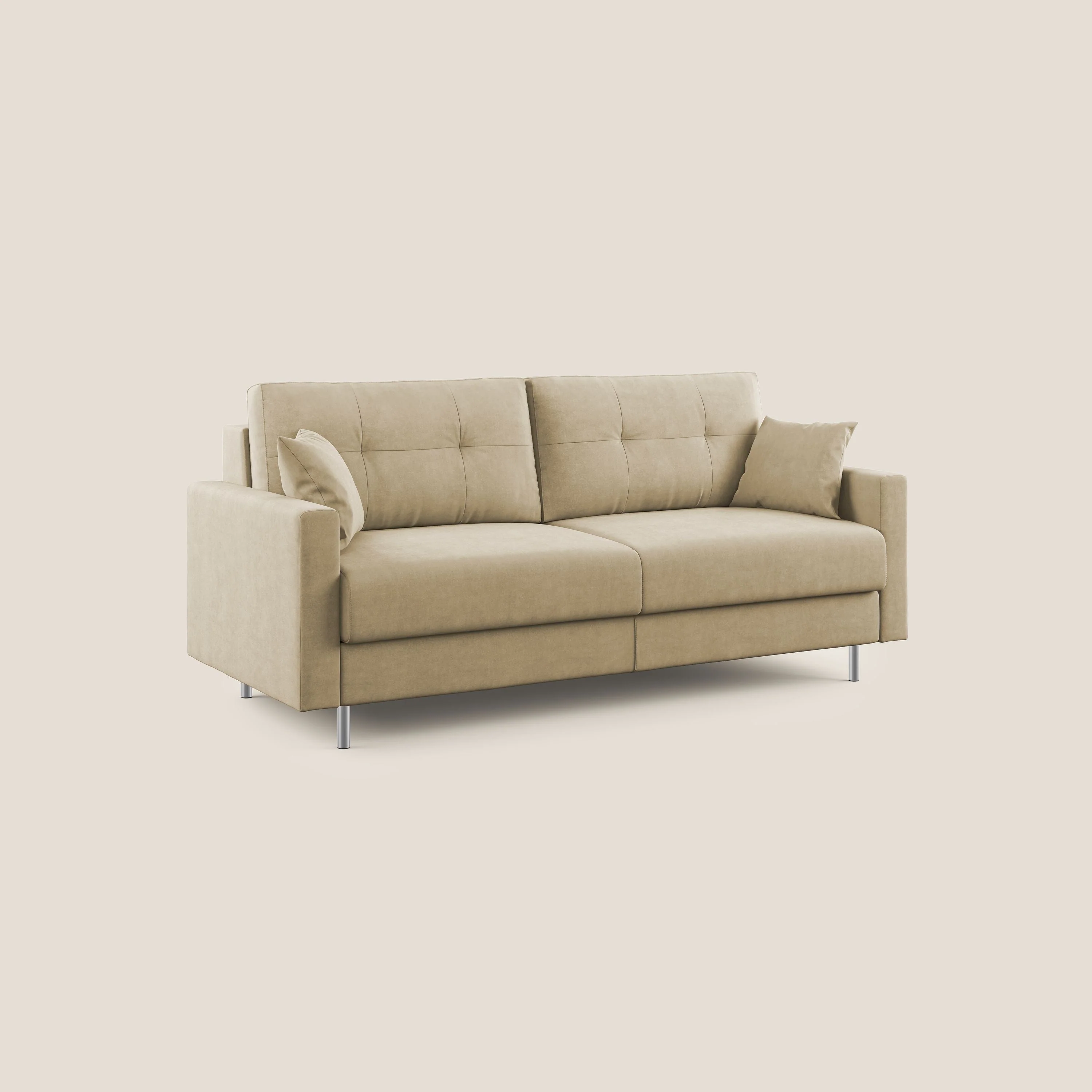 Megan canapé convertible en microfibre détachable T11 beige - Image 3