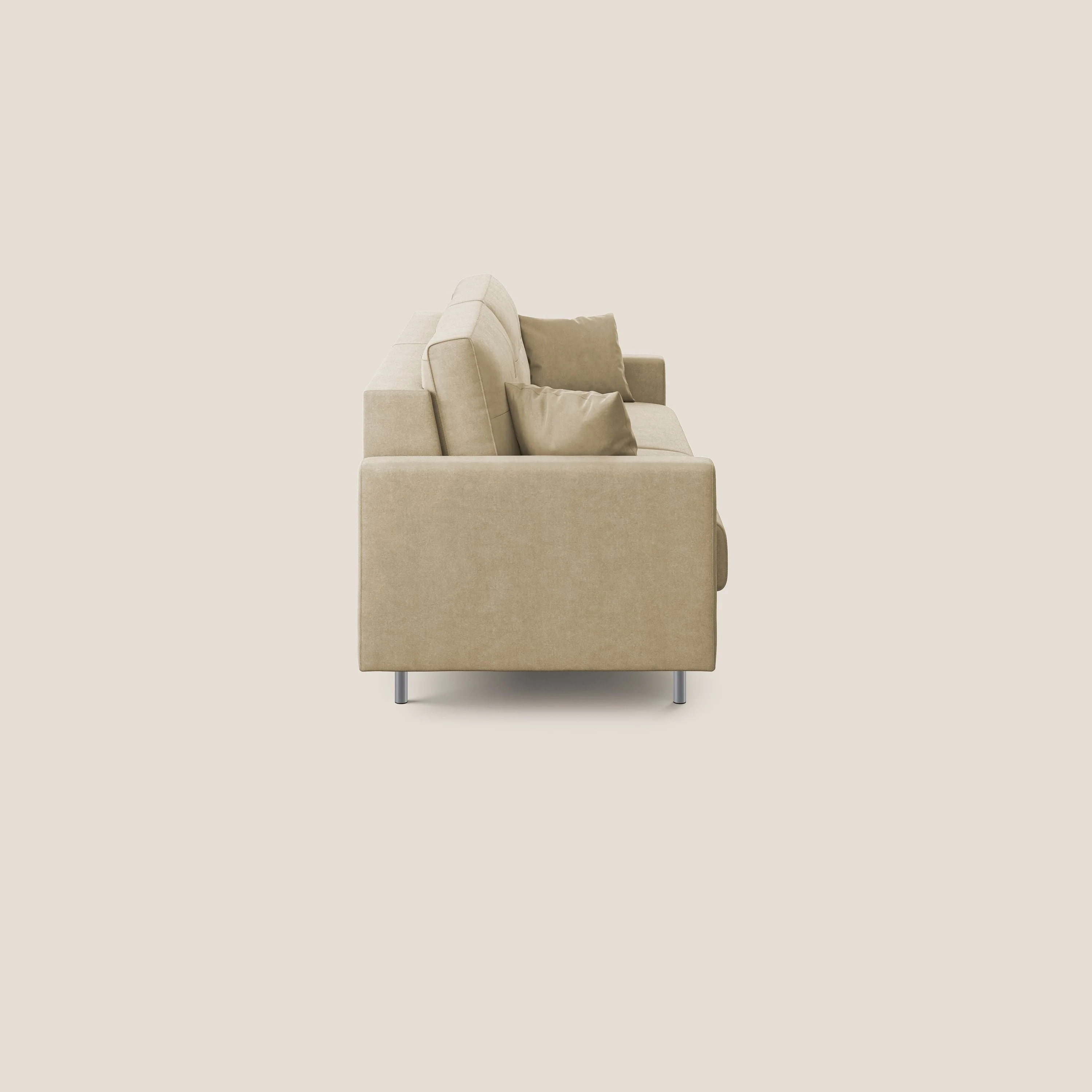 Megan canapé convertible en microfibre détachable T11 beige - Image 4