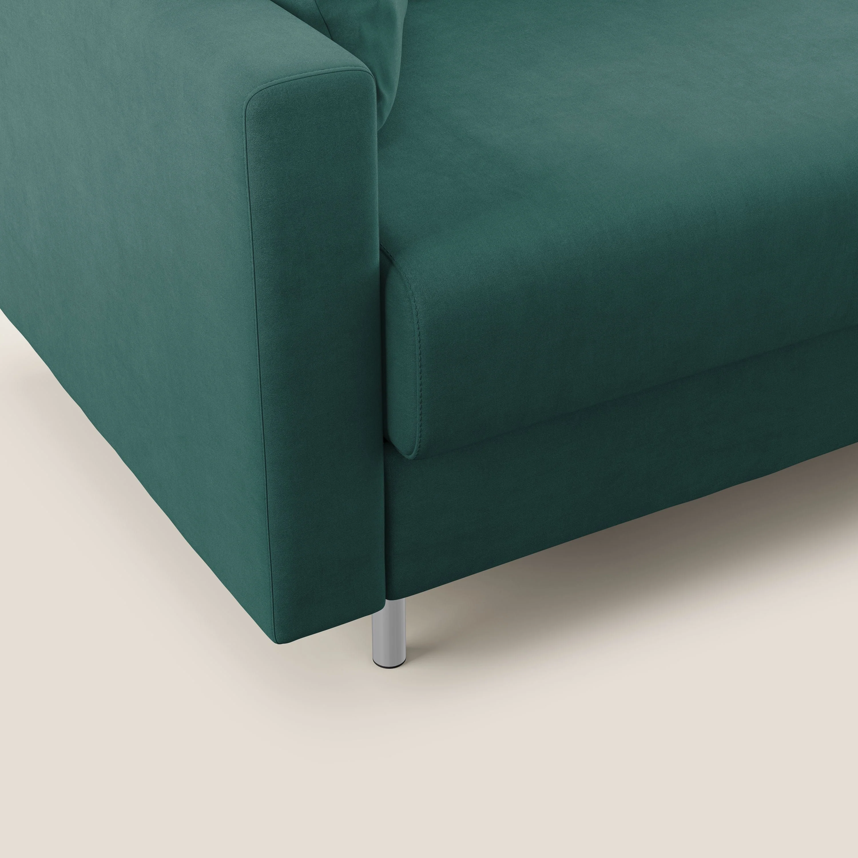 Megan canapé convertible en microfibre détachable T11 bleu canard - Image 6
