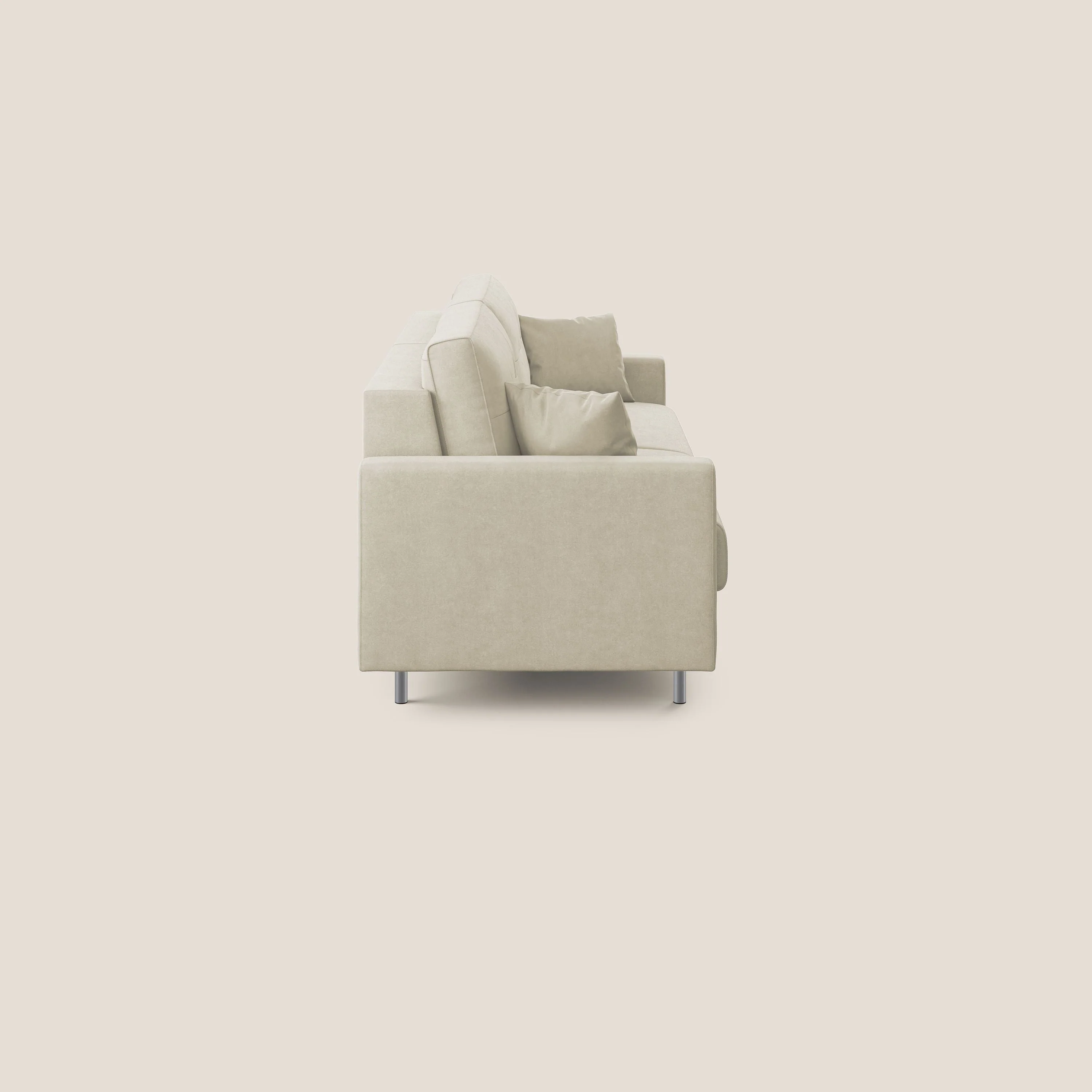Megan canapé convertible en microfibre détachable T11 crème - Image 4