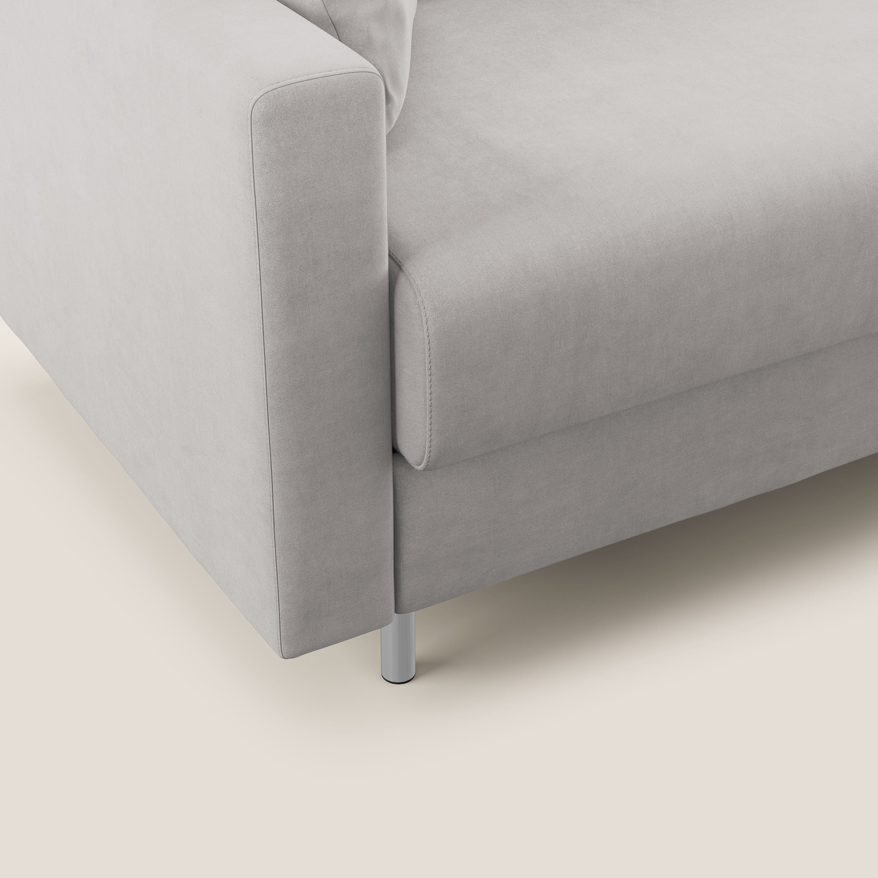 Megan canapé convertible en microfibre détachable T11 gris clair - Image 6